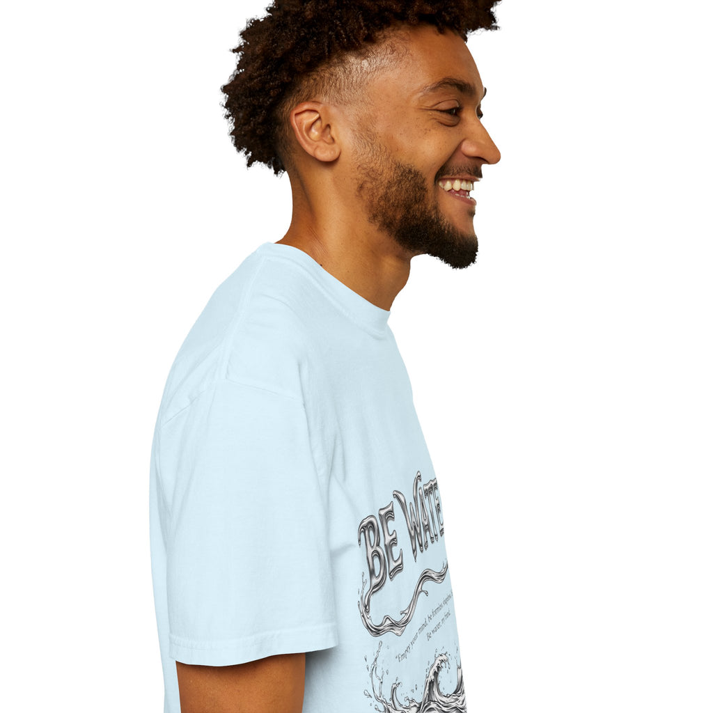 Bruce Lee "Be Water" Philosophy T-Shirt | Garment-Dyed Relaxed Fit, Unisex Style