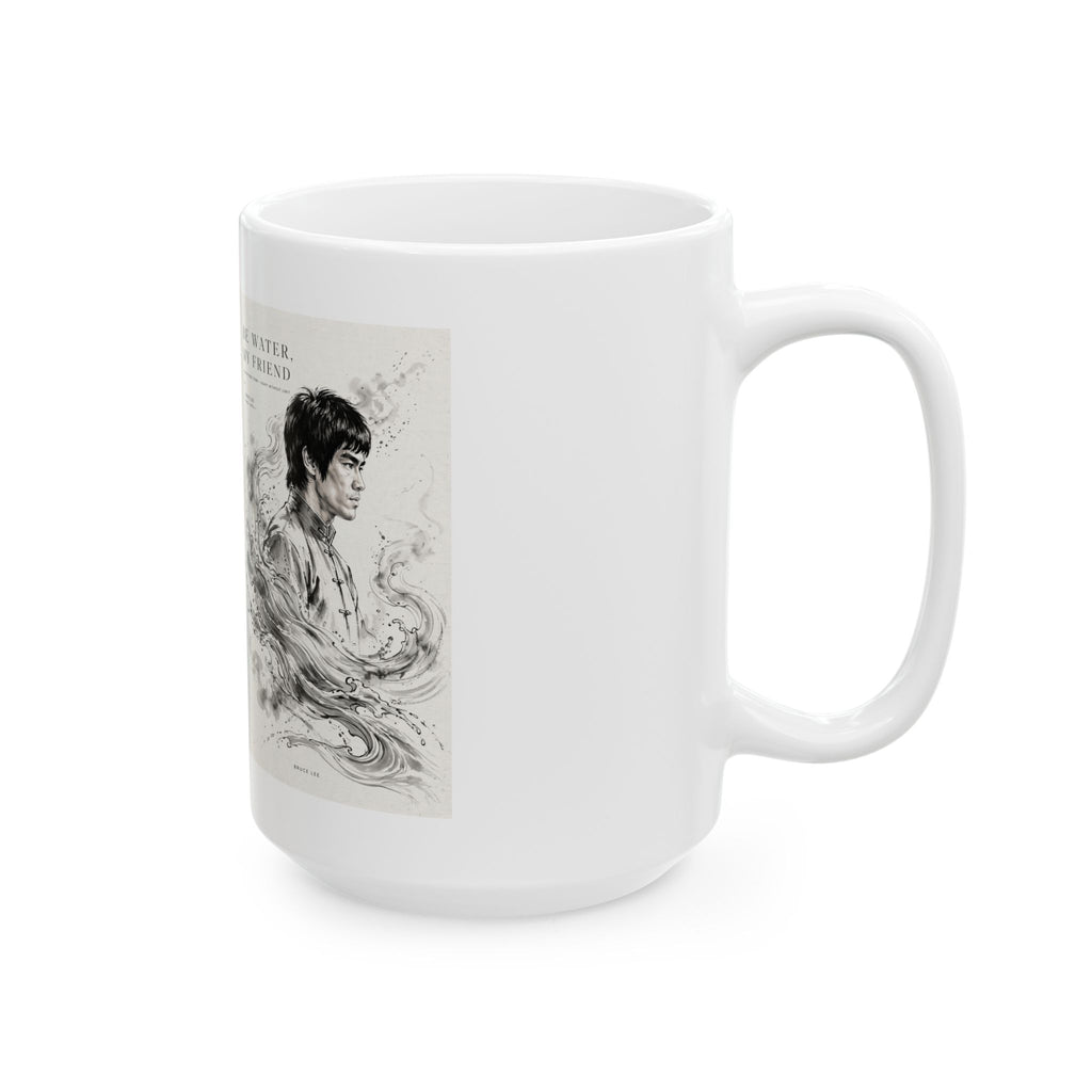 "Be Water" Bruce Lee Ceramic Mug – 11oz / 15oz – Daily Dose of Wisdom