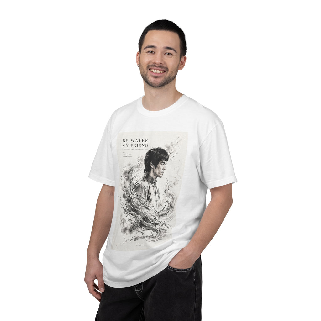 Unisex Garment-Dyed Multiple Colors T-shirt | Bruce Lee's Be Water My Friend