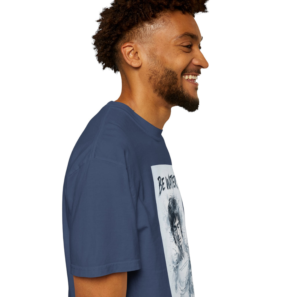 Unisex Garment-Dyed T-shirt | Remind You Be Water Like Bruce Lee