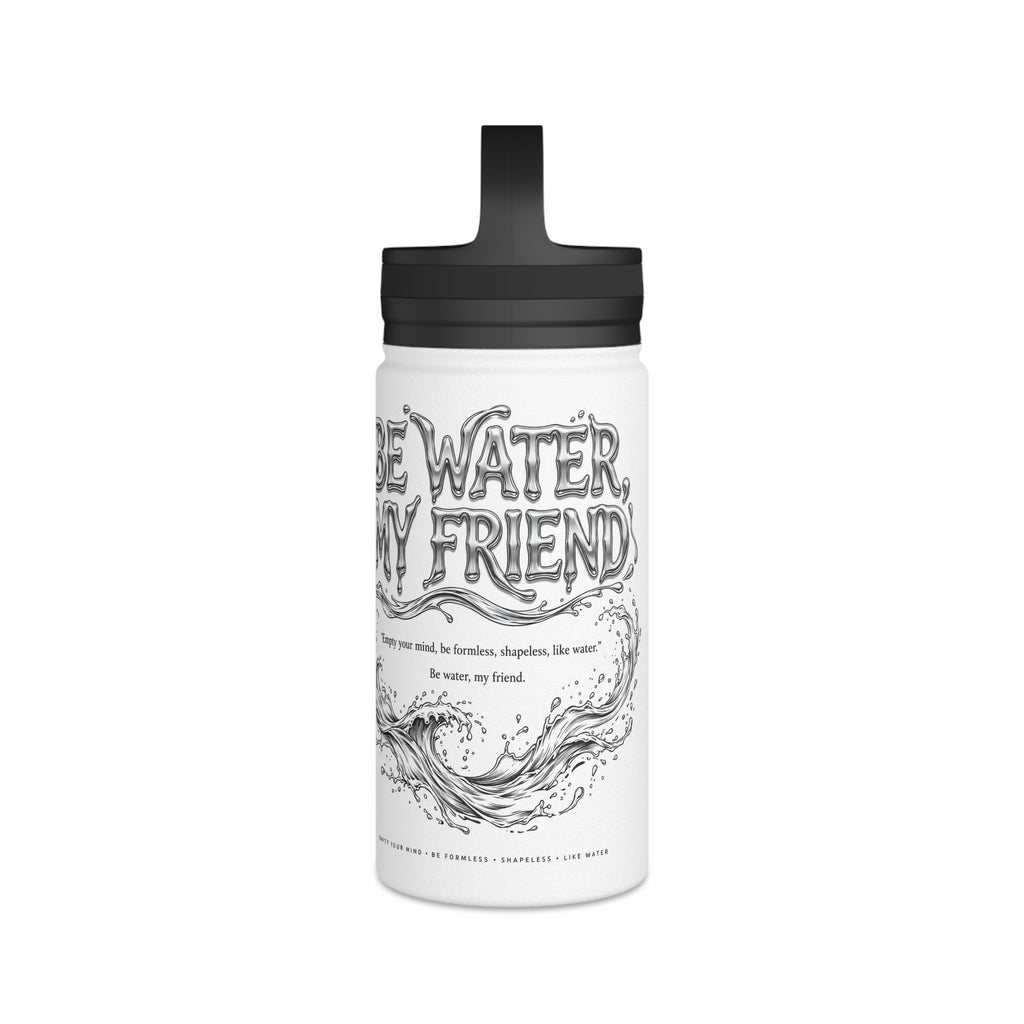 Embrace Adaptability – Bruce Lee "Be Water" Fitness Water Bottle, Ideal Gift for Martial Arts Fans, Athletes, and Mindfulness Seekers