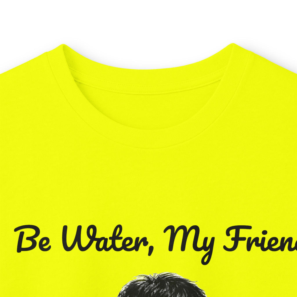 Flow Like Water: Bruce Lee Long Sleeve Crew Tee – Timeless Wisdom with Minimalist Water Art, Perfect for Layering