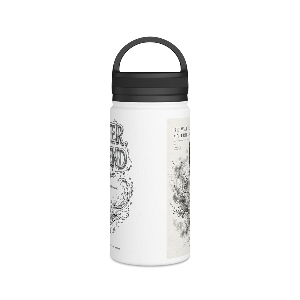 Embrace Adaptability – Bruce Lee "Be Water" Fitness Water Bottle, Ideal Gift for Martial Arts Fans, Athletes, and Mindfulness Seekers