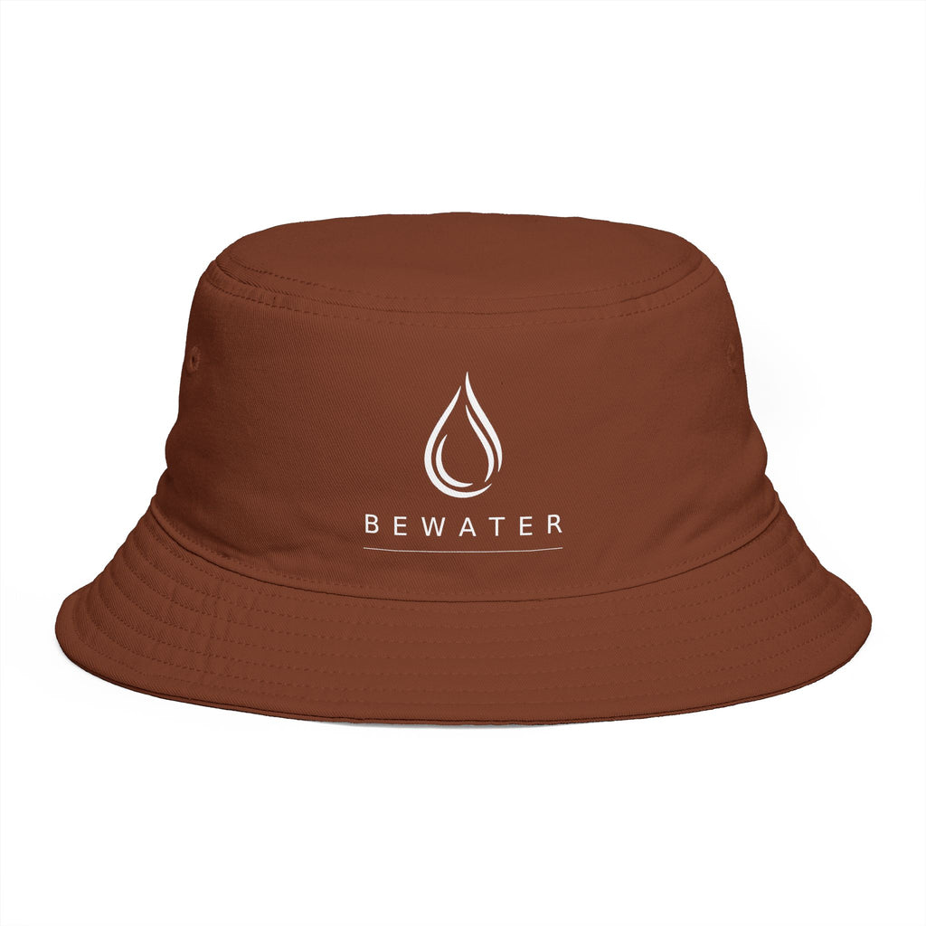 Be Water Embroidered Bucket Hat — Minimalist Outdoor Surf & Streetwear