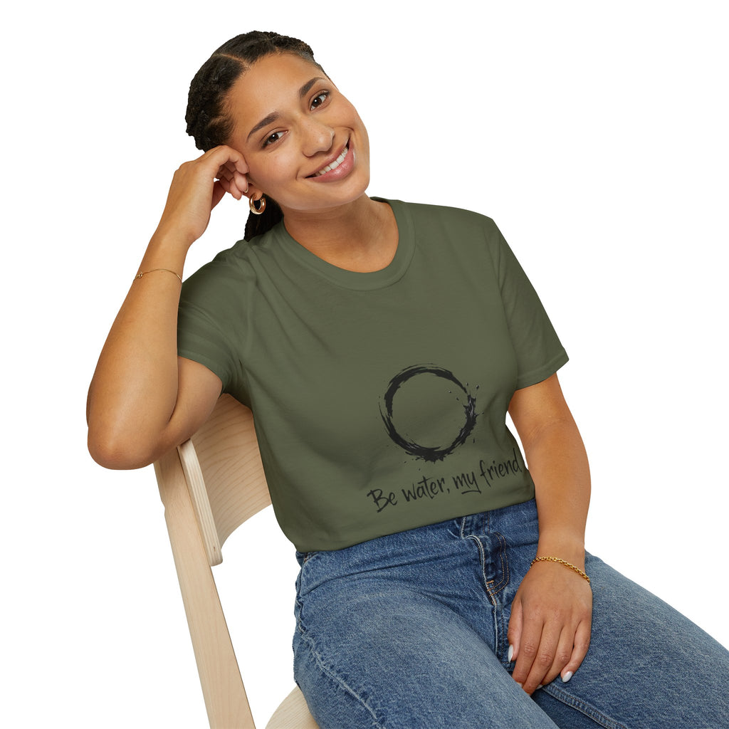 New Design Philosophy T‑Shirt “Be water, my friend” – Unisex Soft Cotton