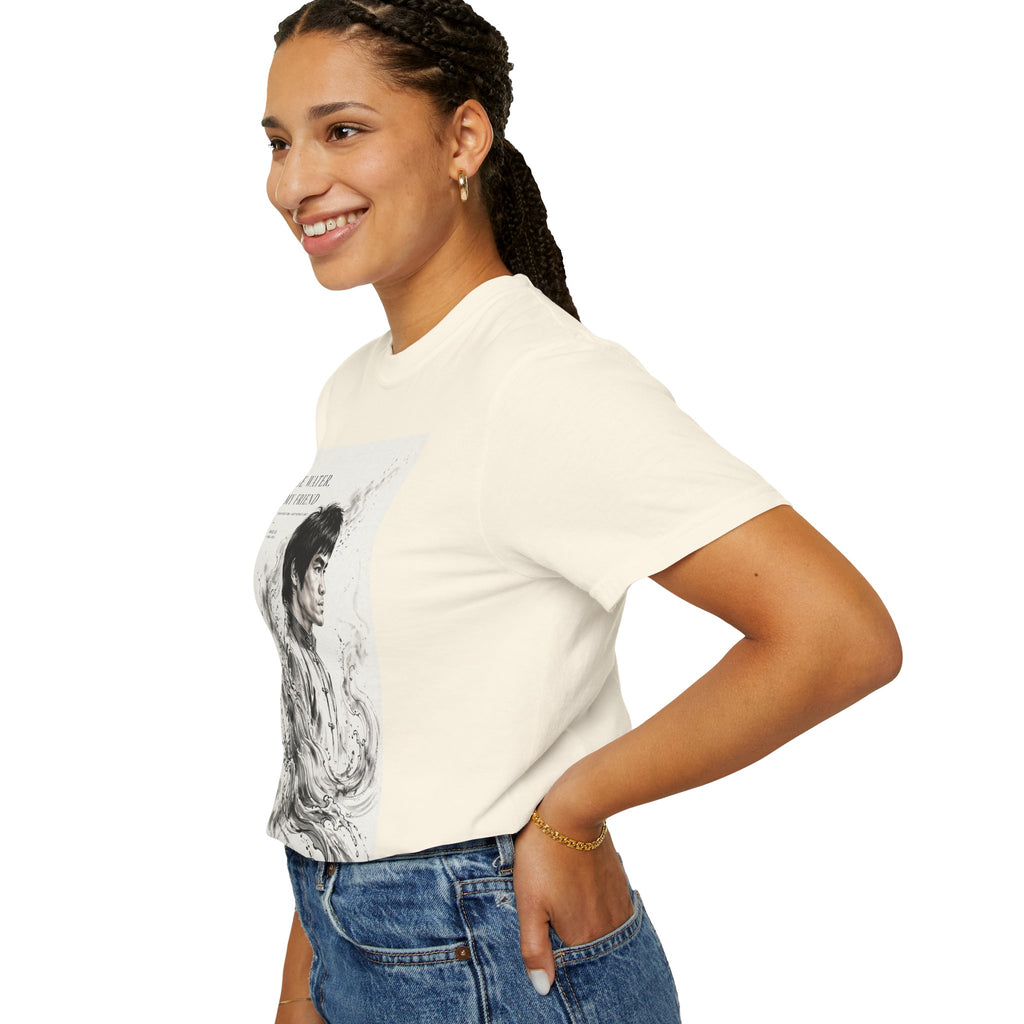 Unisex Garment-Dyed Multiple Colors T-shirt | Bruce Lee's Be Water My Friend