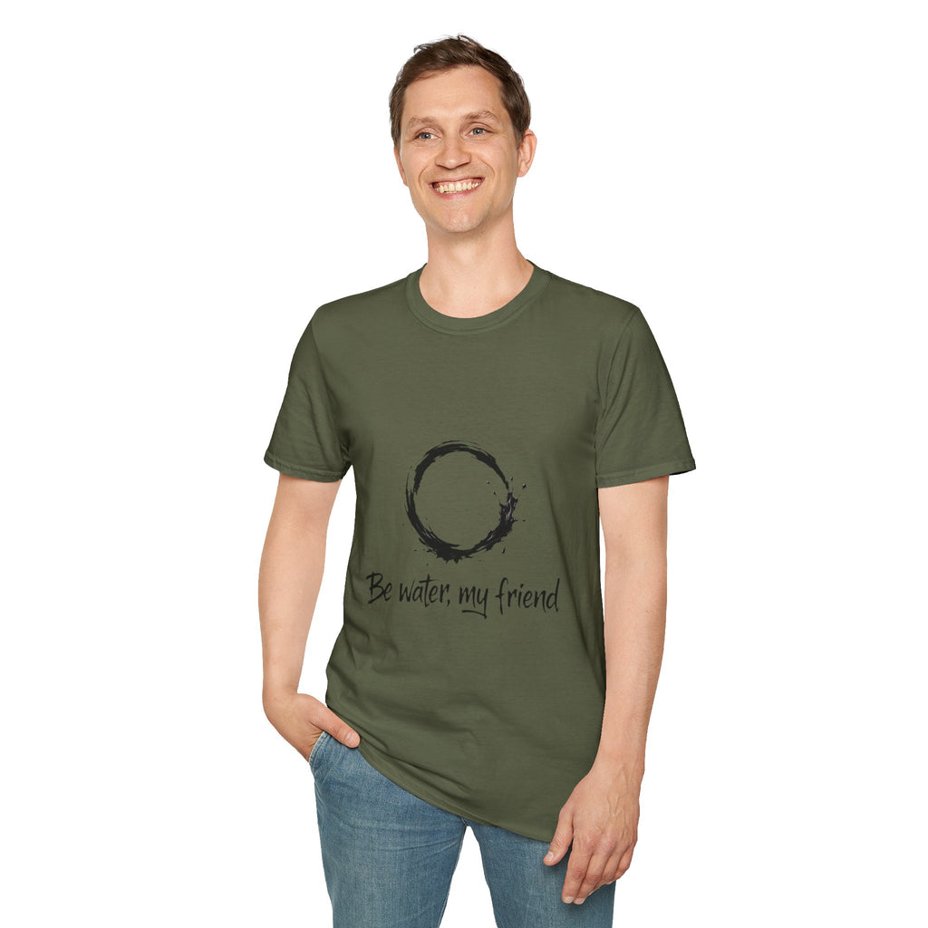 New Design Philosophy T‑Shirt “Be water, my friend” – Unisex Soft Cotton