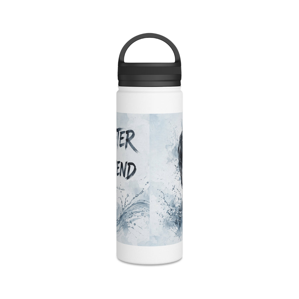 Bruce Lee "Be Water, My Friend" Sports Water Bottle – BPA-Free, Leak-Proof Flip Lid, Inspirational Martial Arts Quote Gym Bottle (12oz / 18oz/ 32oz)