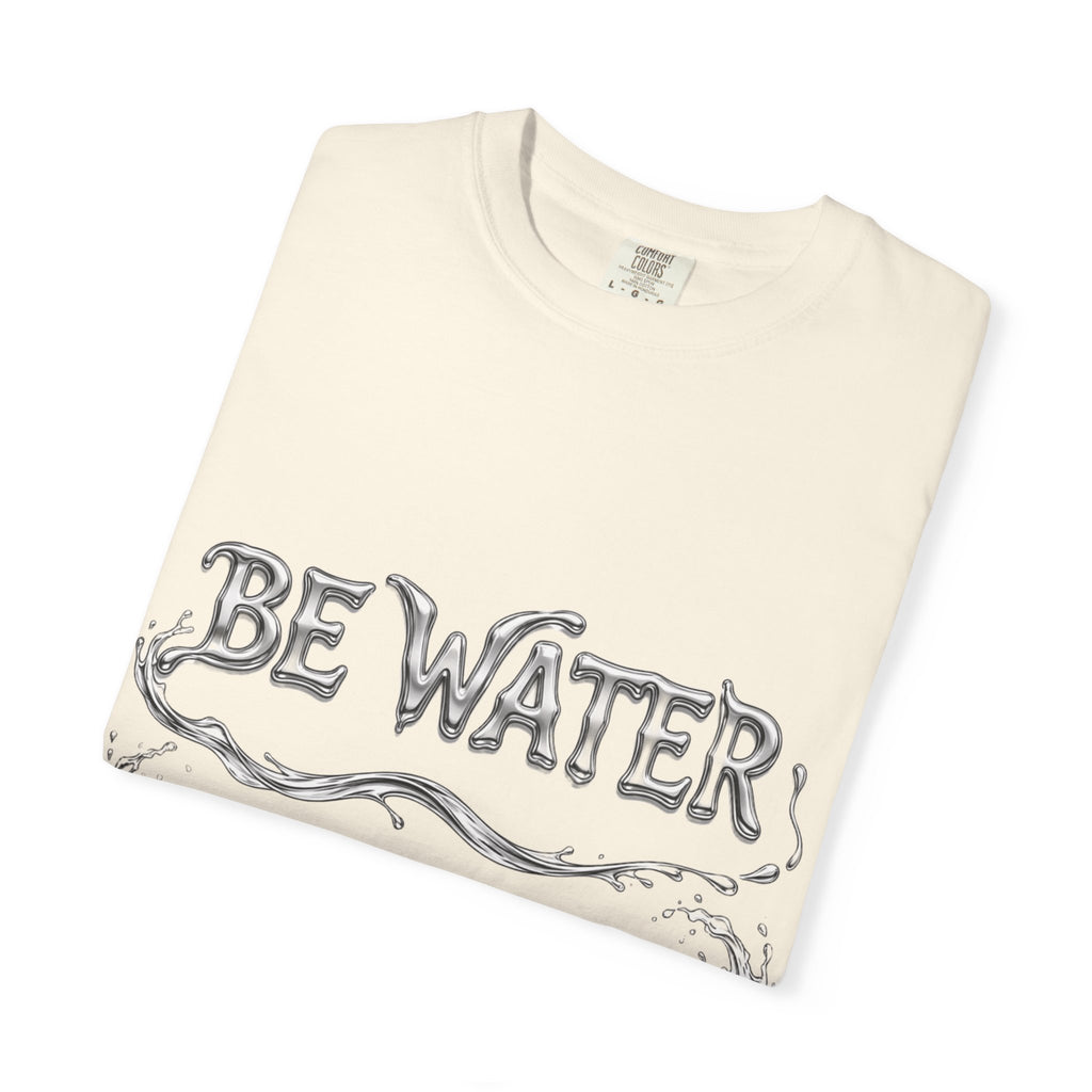 Bruce Lee "Be Water" Philosophy T-Shirt | Garment-Dyed Relaxed Fit, Unisex Style