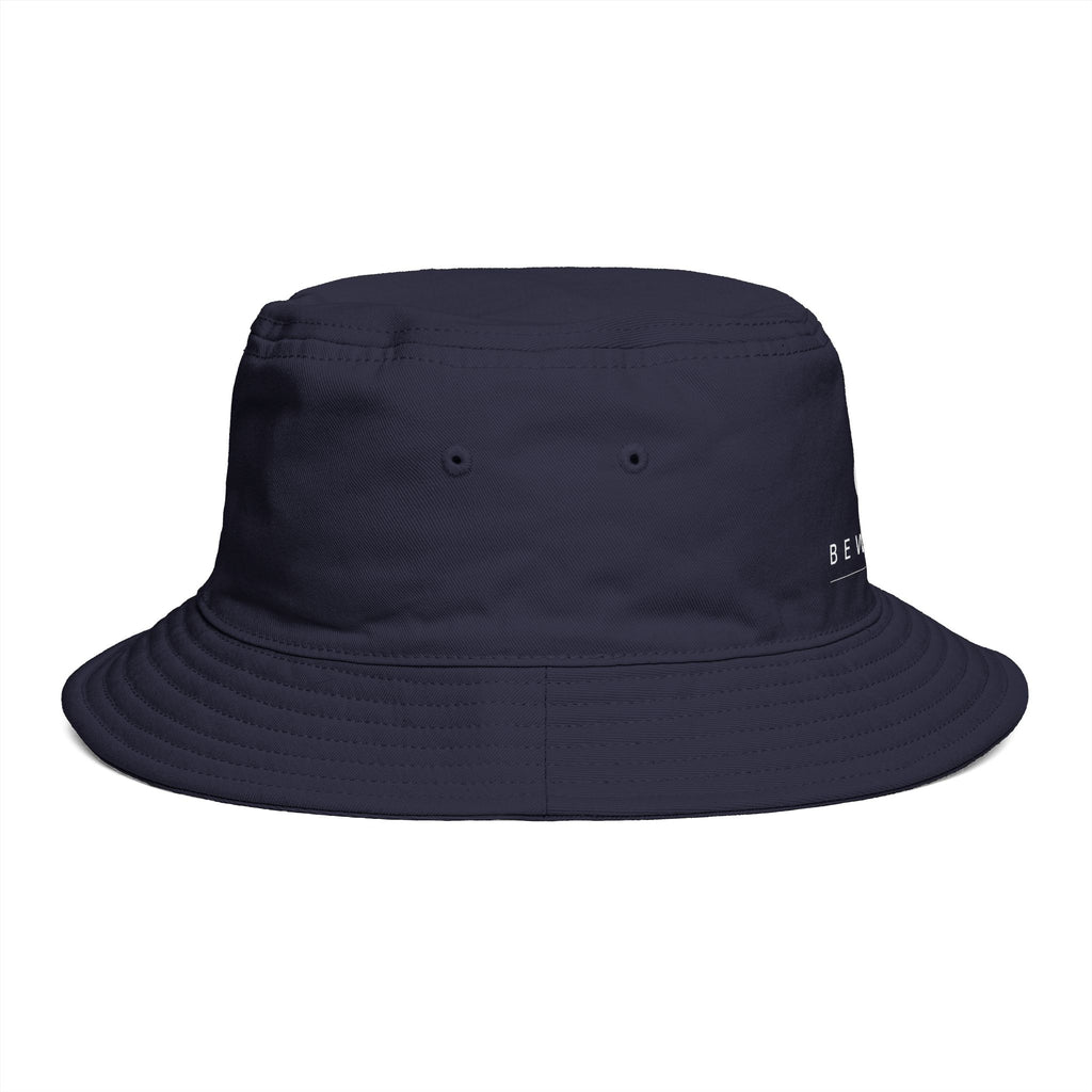Be Water Embroidered Bucket Hat — Minimalist Outdoor Surf & Streetwear