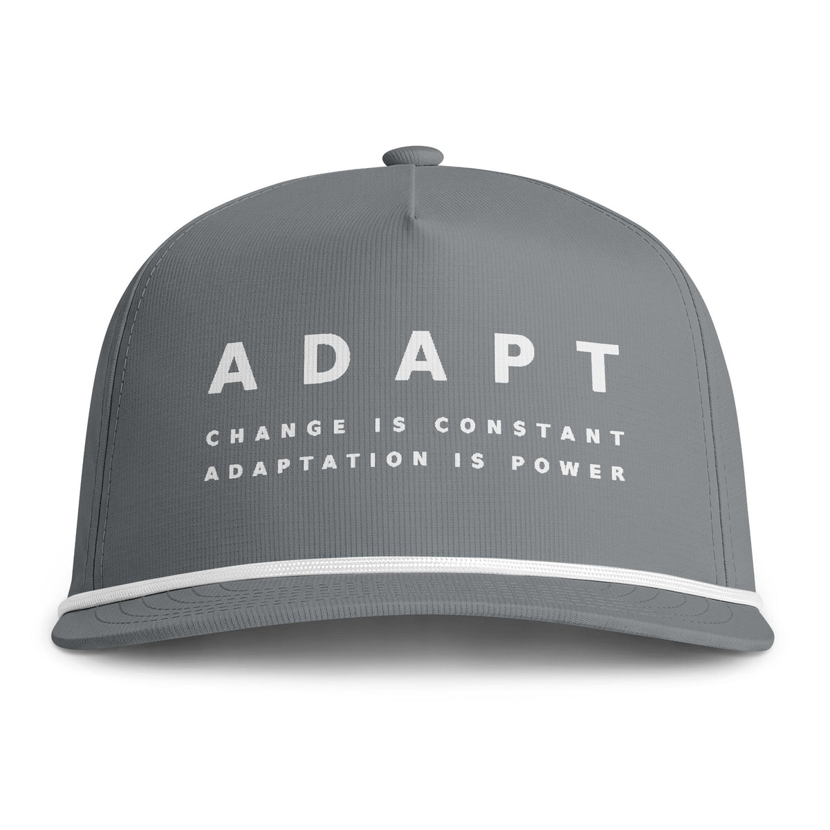 BeWater ADAPT Sunwashed Rope Cap - Retro Water Drop Logo Rope-Trim Baseball Hat