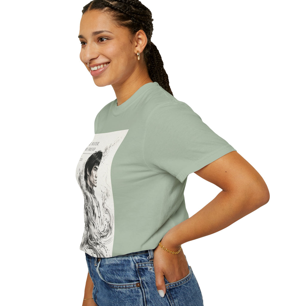 Unisex Garment-Dyed Multiple Colors T-shirt | Bruce Lee's Be Water My Friend