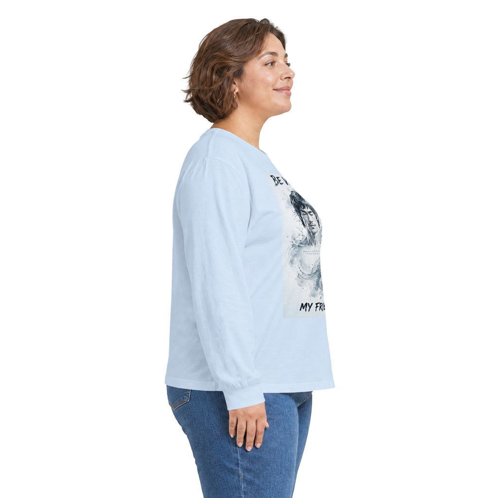 The Water Way Long Sleeve Tee – Bruce Lee's Classic Portrait, Relaxed Cut, Built to Age Gracefully