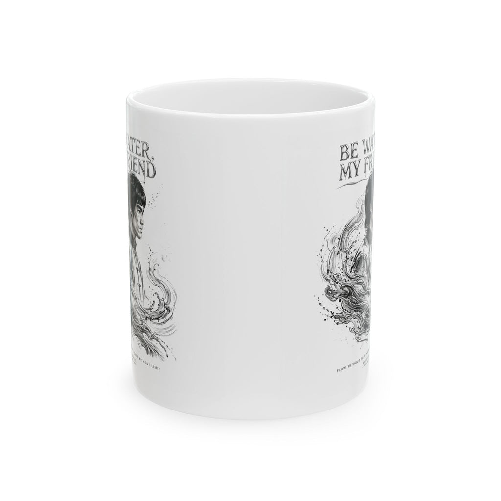 Bruce Lee “Be Water, My Friend” Ceramic Mug – Martial Arts Philosophy Gift (11oz / 15oz)