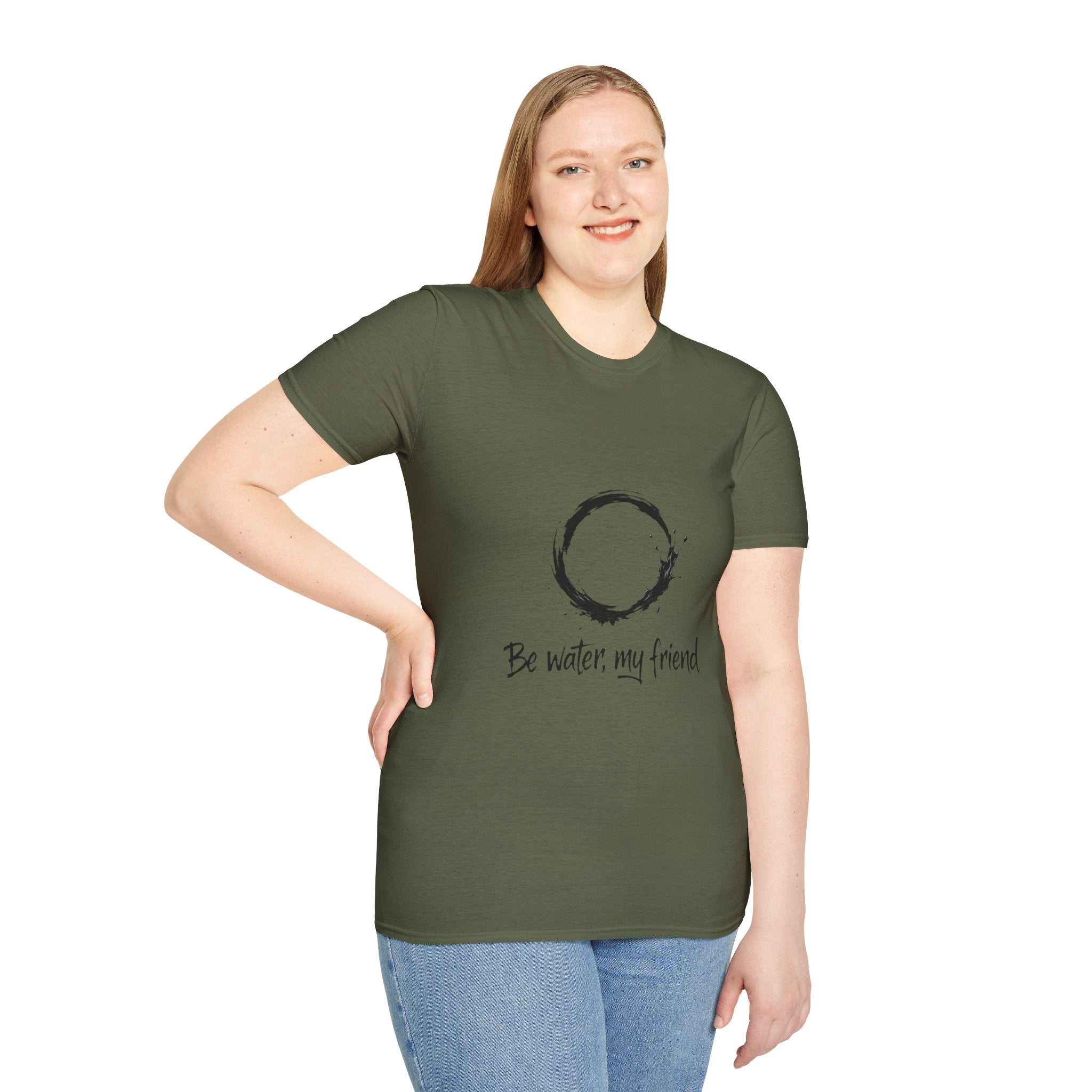 New Design Philosophy T‑Shirt “Be water, my friend” – Unisex Soft Cotton