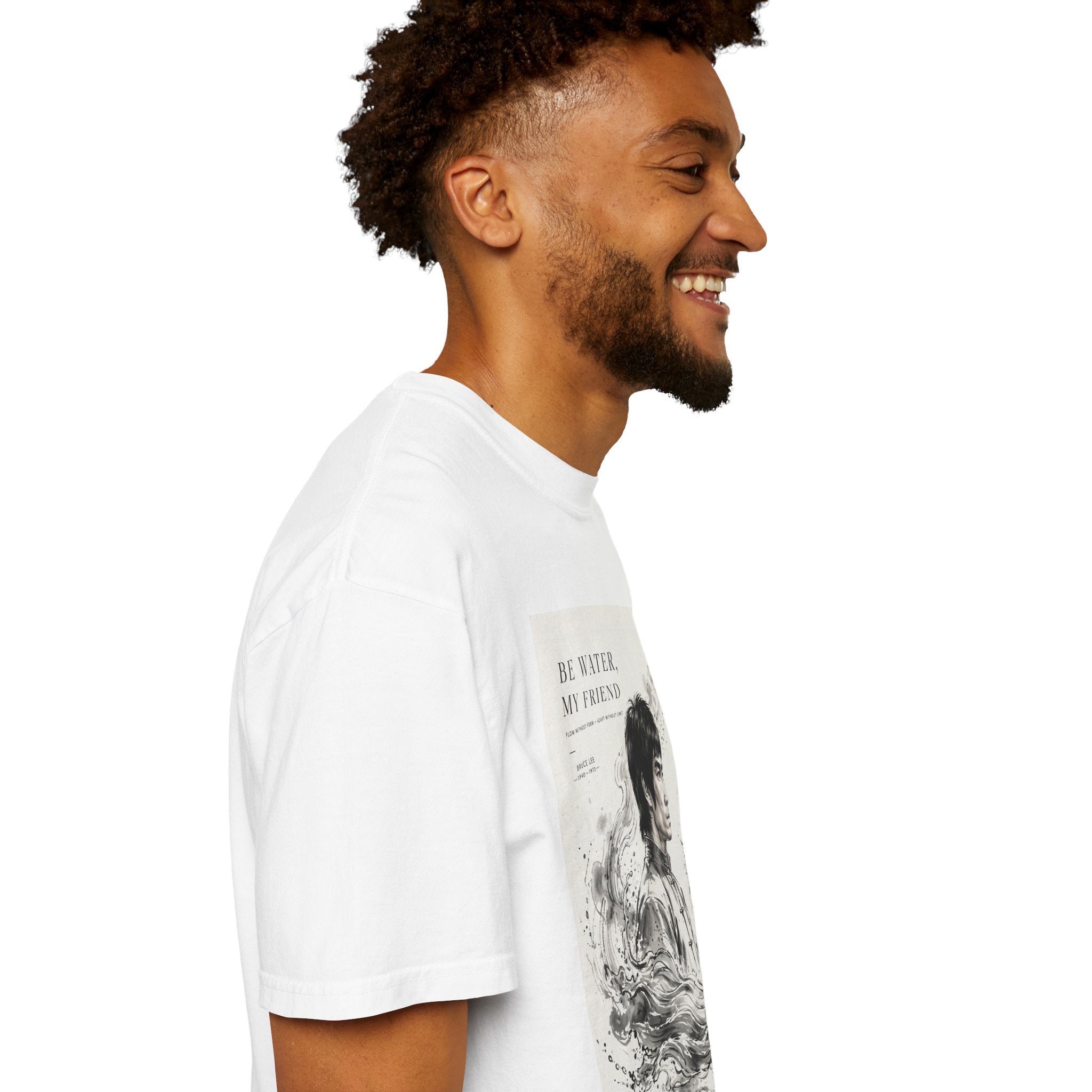 Unisex Garment-Dyed Multiple Colors T-shirt | Bruce Lee's Be Water My Friend
