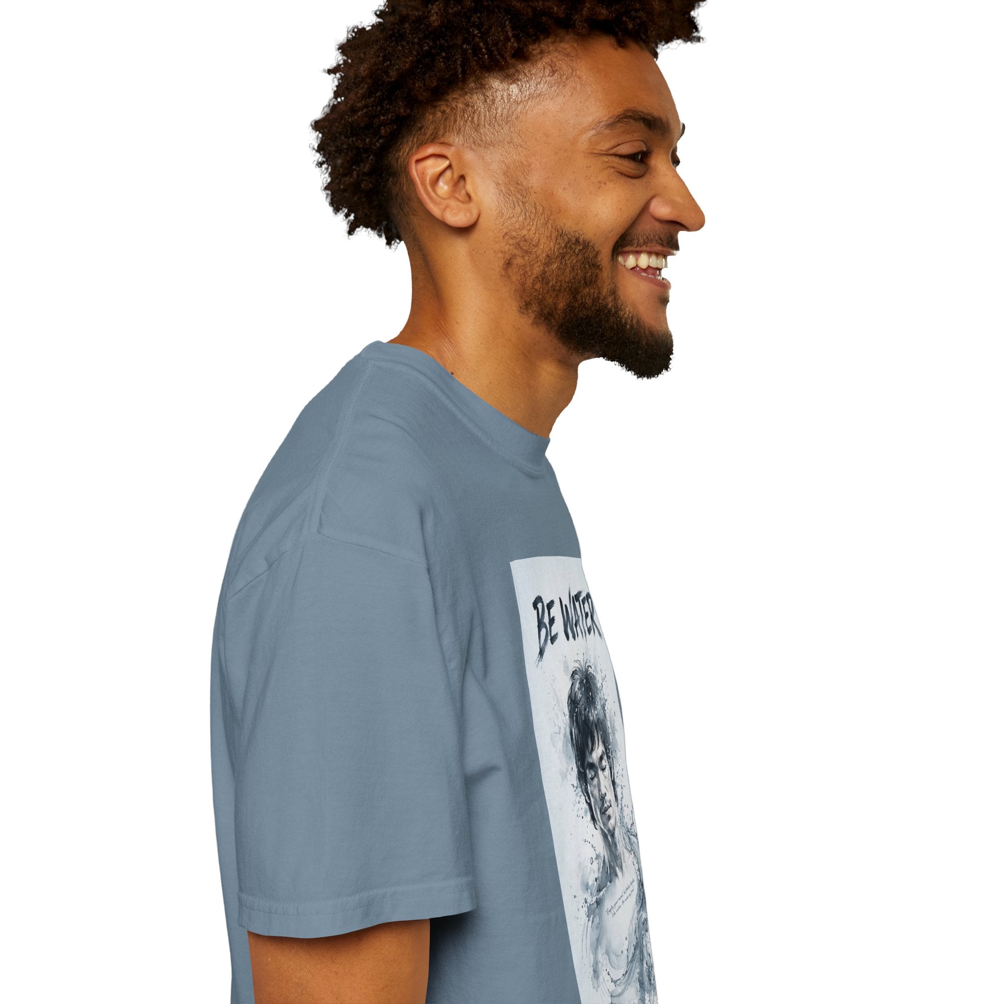 Unisex Garment-Dyed T-shirt | Remind You Be Water Like Bruce Lee