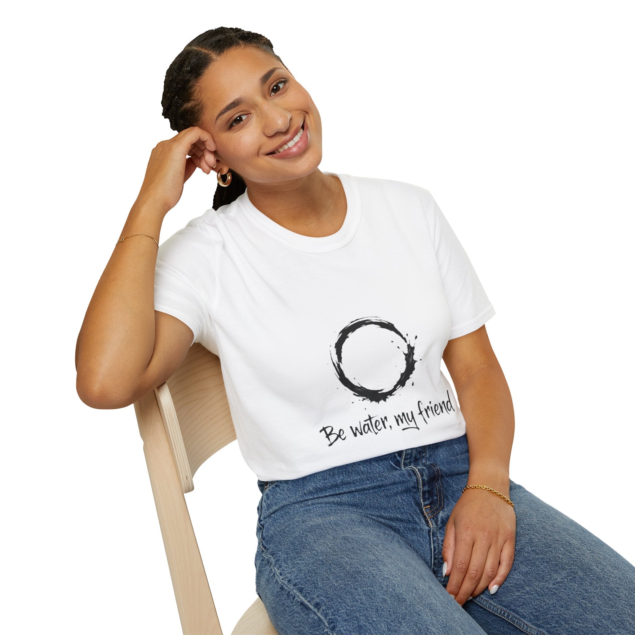 New Design Philosophy T‑Shirt “Be water, my friend” – Unisex Soft Cotton