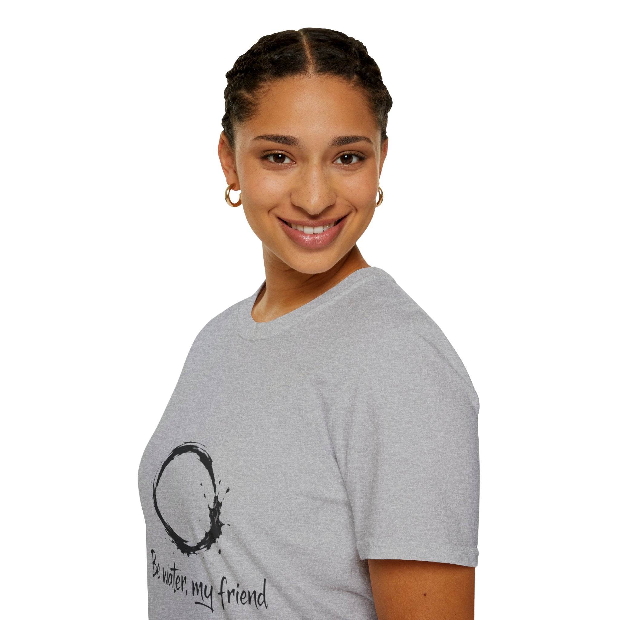 New Design Philosophy T‑Shirt “Be water, my friend” – Unisex Soft Cotton