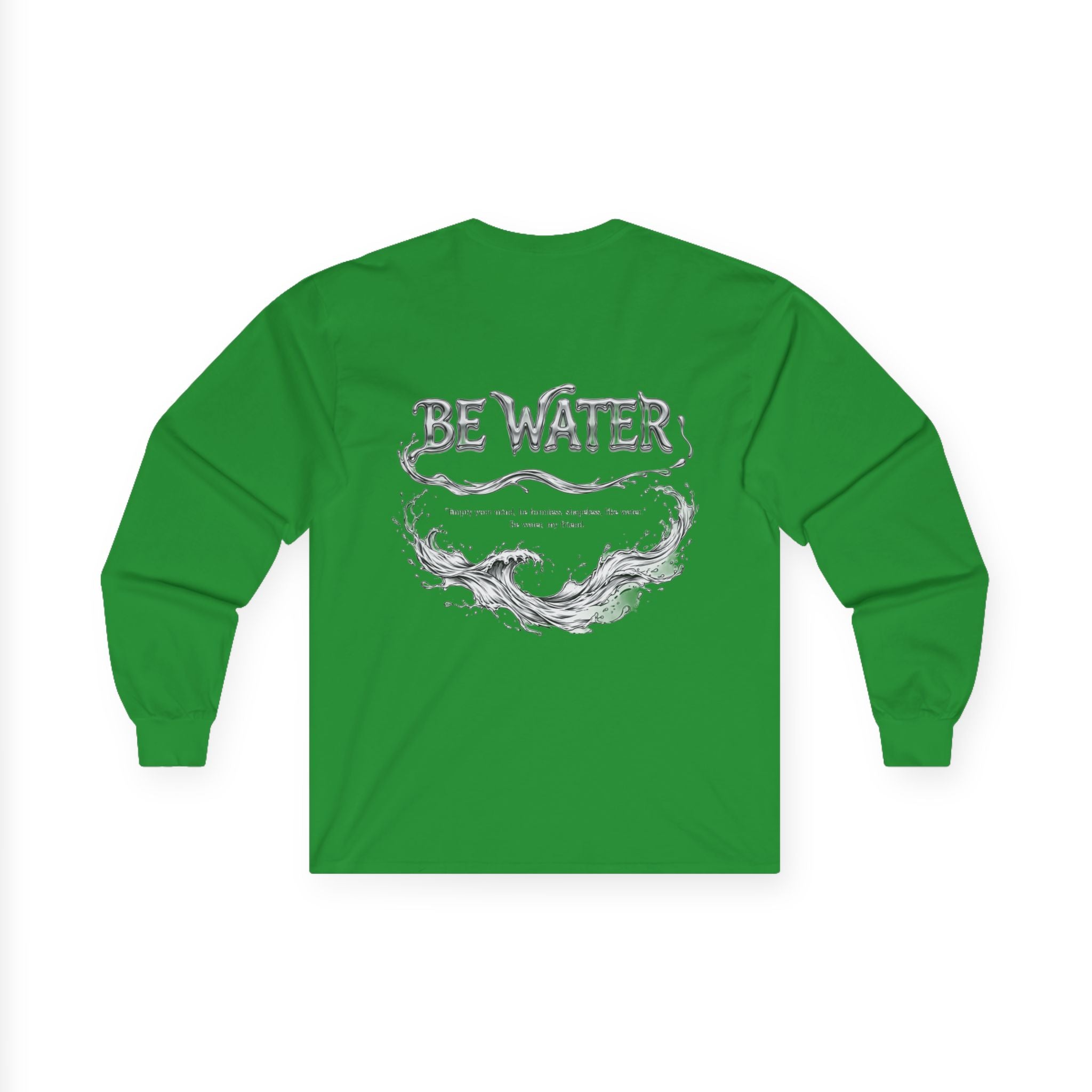 The Water Way Long Sleeve Tee – Bruce Lee's Classic Portrait, Relaxed Cut, Built to Age Gracefully