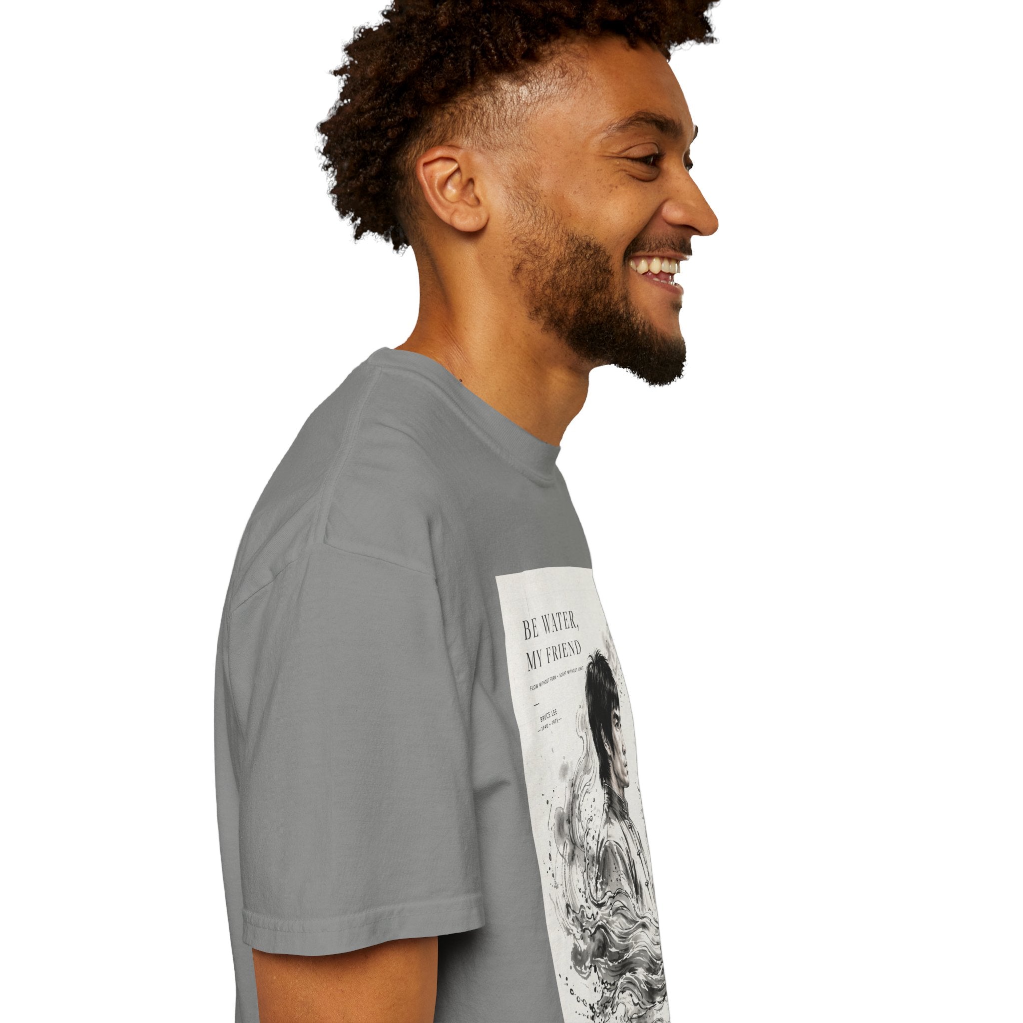 Unisex Garment-Dyed Multiple Colors T-shirt | Bruce Lee's Be Water My Friend