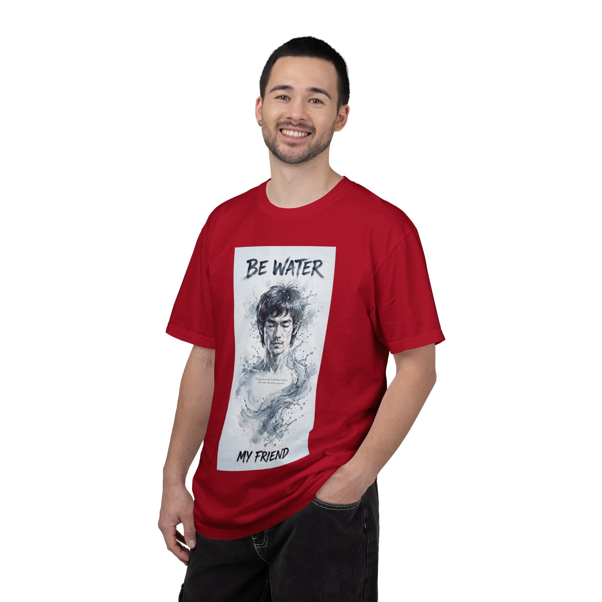 Unisex Garment-Dyed T-shirt | Remind You Be Water Like Bruce Lee