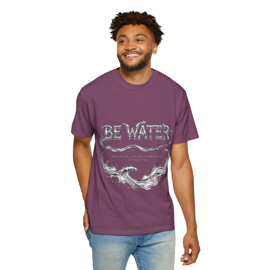 Bruce Lee "Be Water" Philosophy T-Shirt | Garment-Dyed Relaxed Fit, Unisex Style