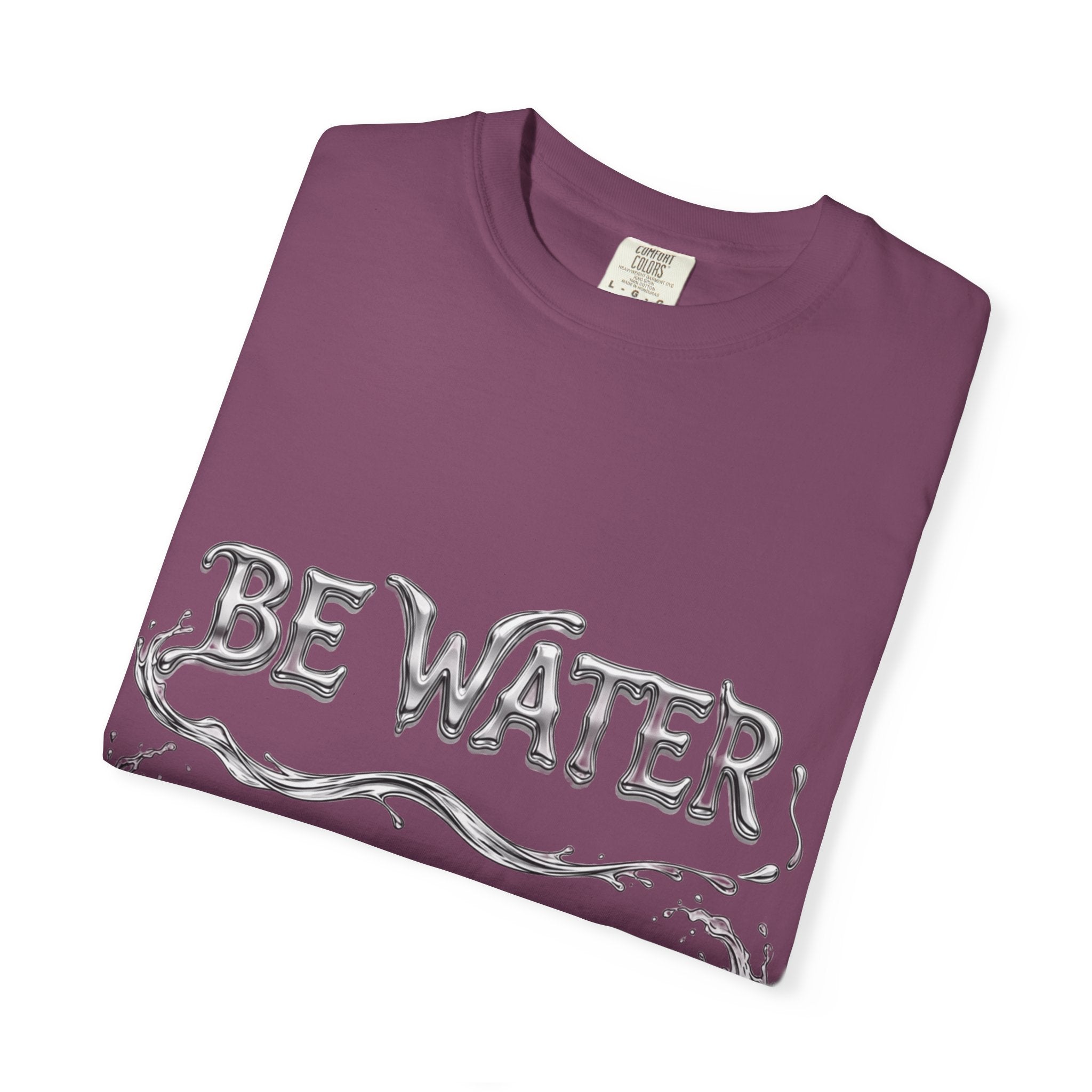 Bruce Lee "Be Water" Philosophy T-Shirt | Garment-Dyed Relaxed Fit, Unisex Style