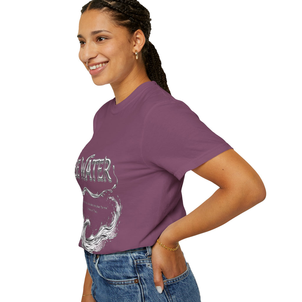 Bruce Lee "Be Water" Philosophy T-Shirt | Garment-Dyed Relaxed Fit, Unisex Style