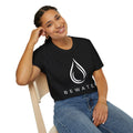 BEWATER Logo BLACK T-Shirt — Minimal Water Drop Graphic Tee
