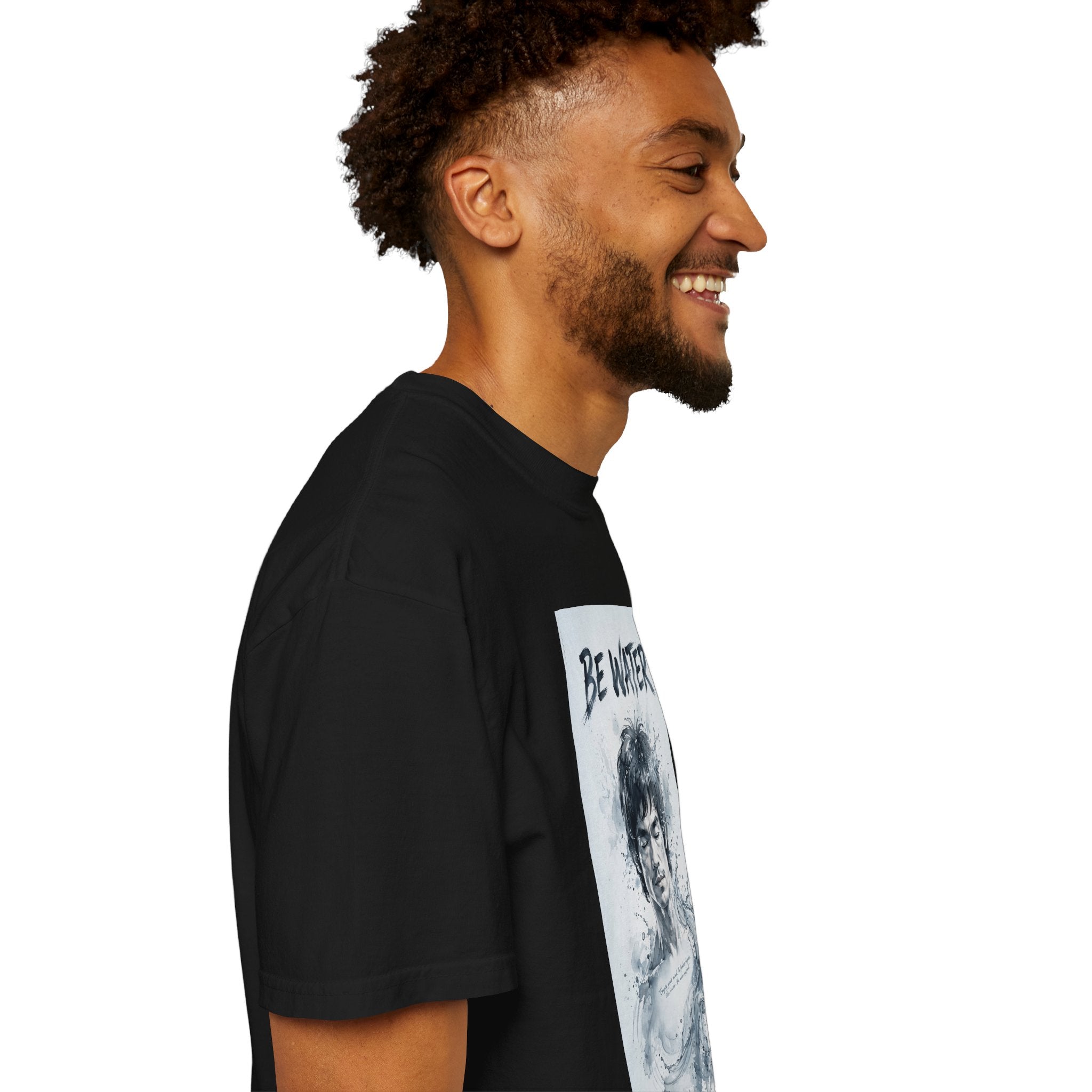 Unisex Garment-Dyed T-shirt | Remind You Be Water Like Bruce Lee