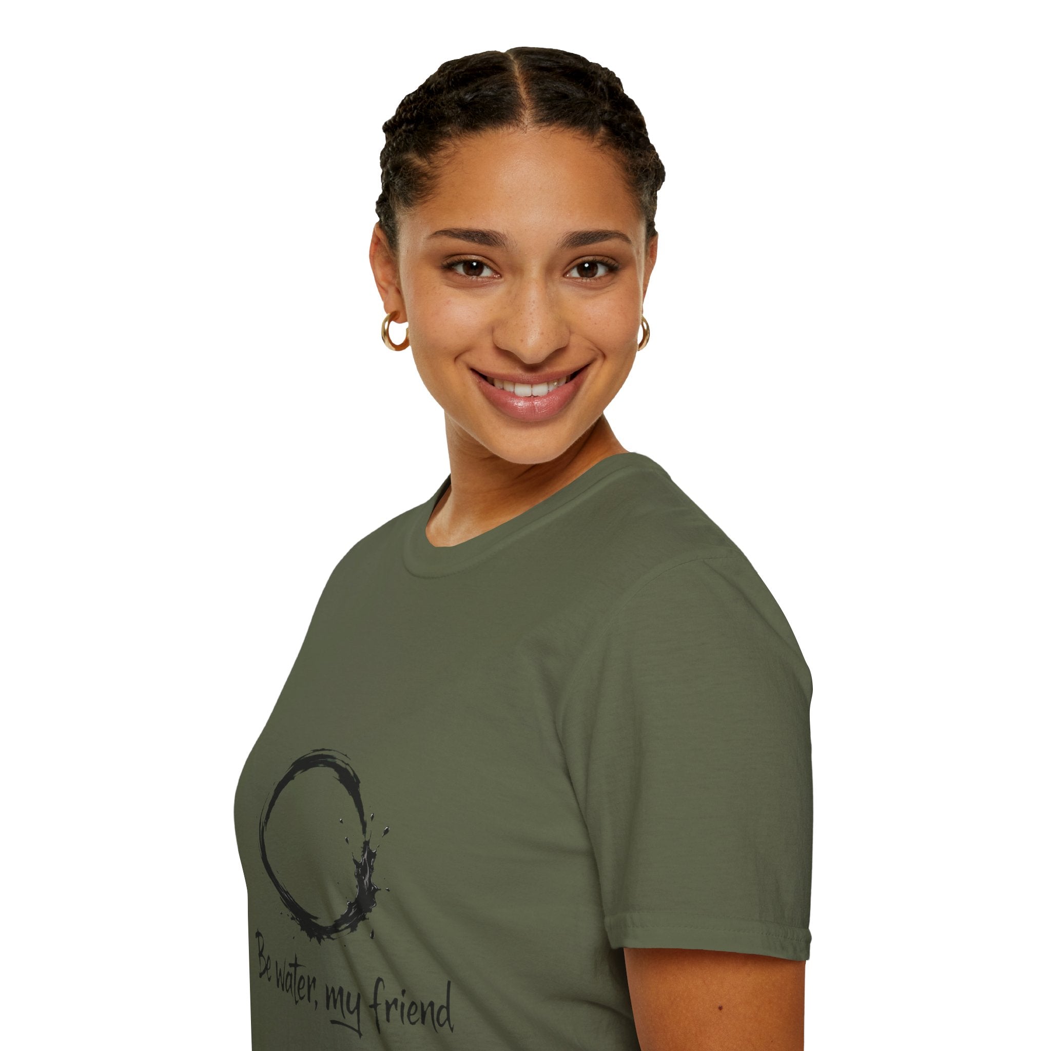 New Design Philosophy T‑Shirt “Be water, my friend” – Unisex Soft Cotton