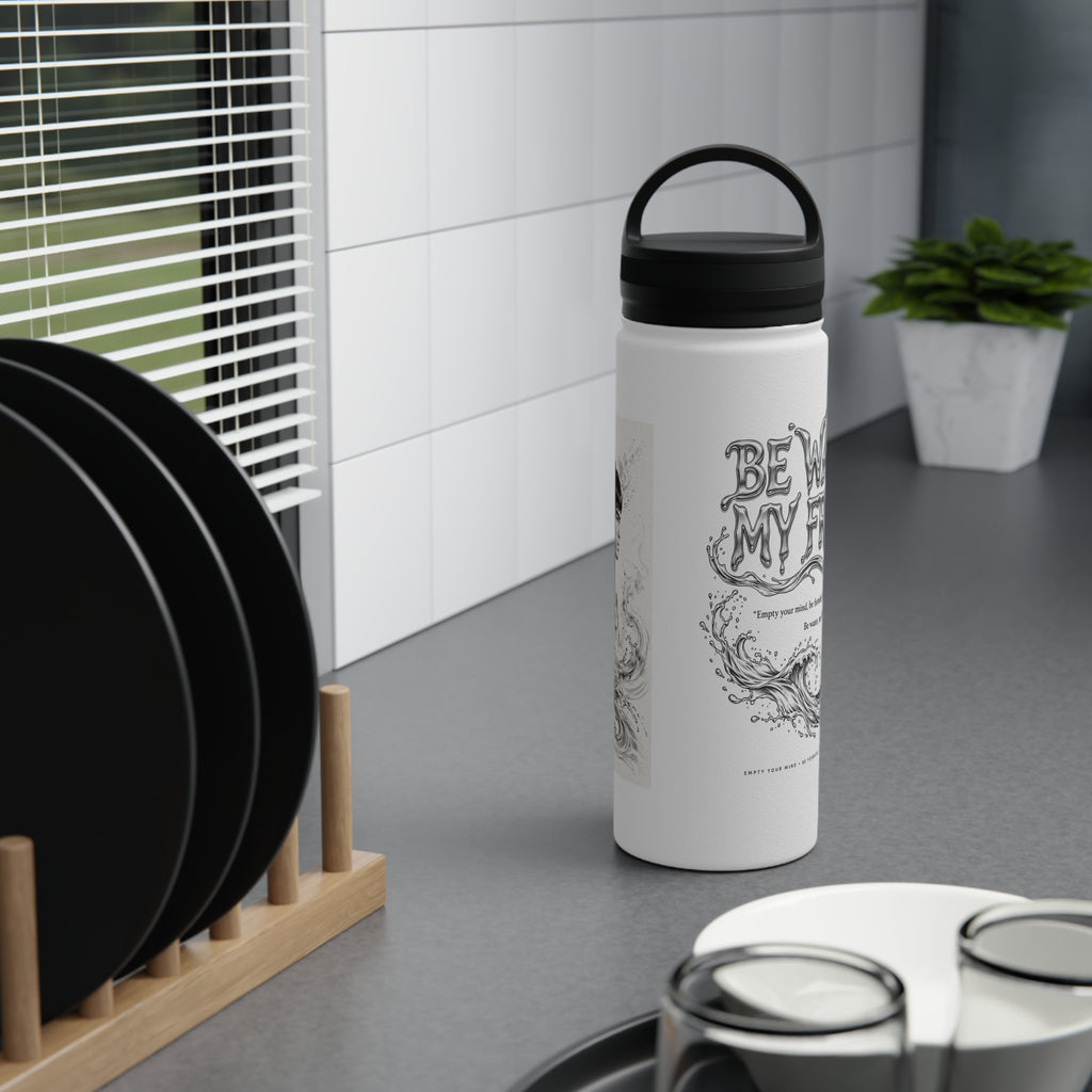 Embrace Adaptability – Bruce Lee "Be Water" Fitness Water Bottle, Ideal Gift for Martial Arts Fans, Athletes, and Mindfulness Seekers