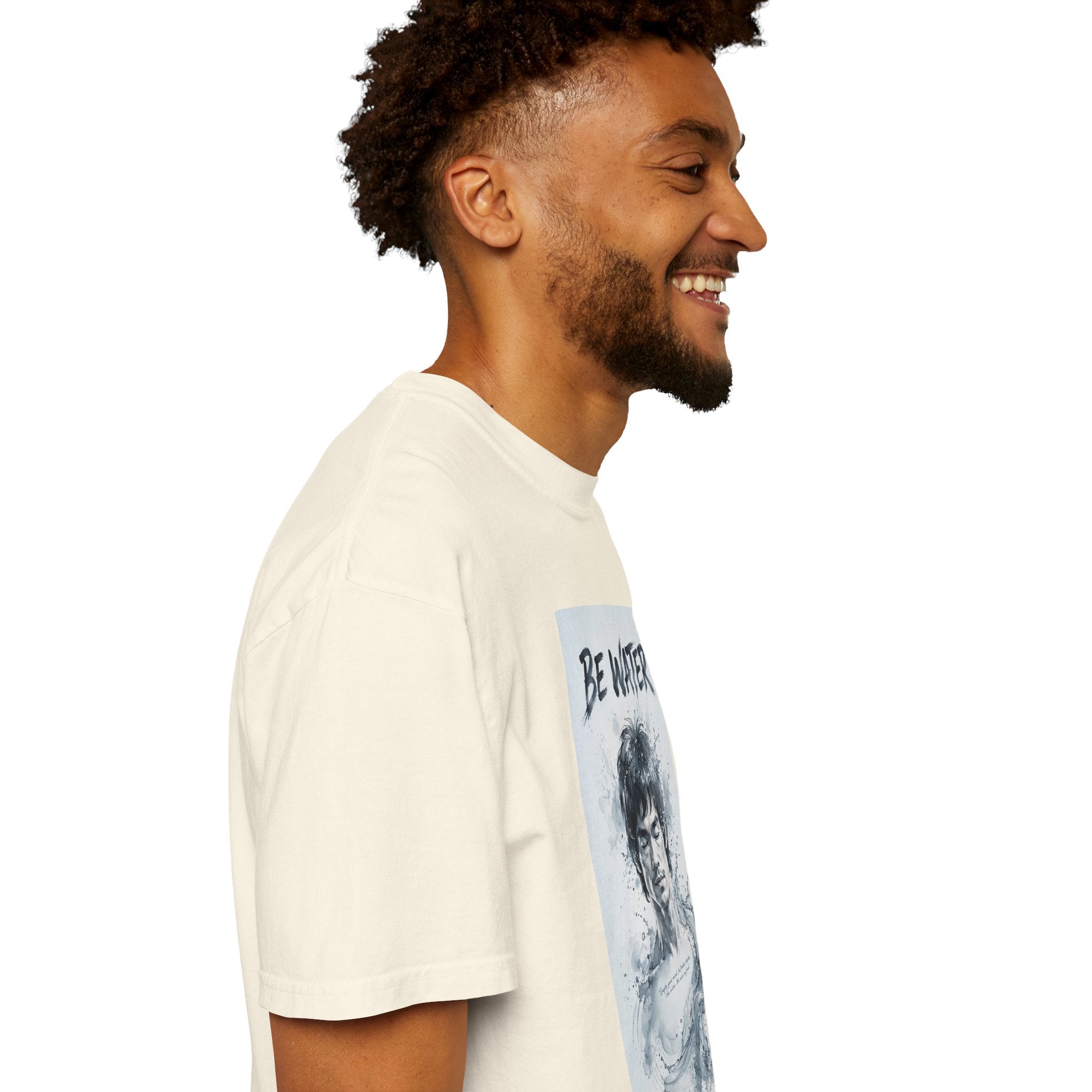 Unisex Garment-Dyed T-shirt | Remind You Be Water Like Bruce Lee