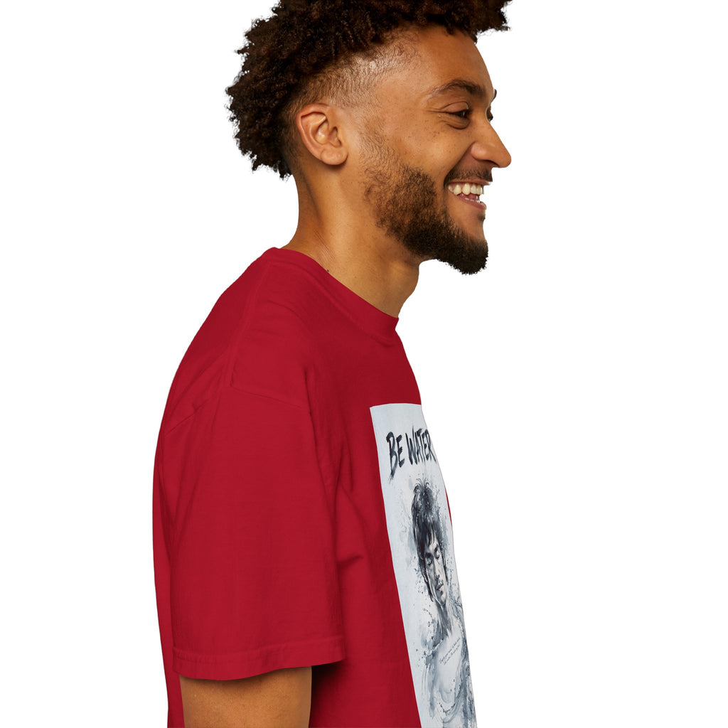 Unisex Garment-Dyed T-shirt | Remind You Be Water Like Bruce Lee