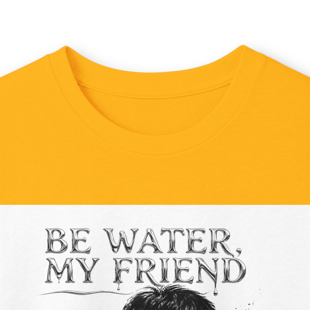 "Be Water" Long Sleeve T-Shirt – Bruce Lee Iconic Quote, Lightweight & Comfortable for Everyday Wear