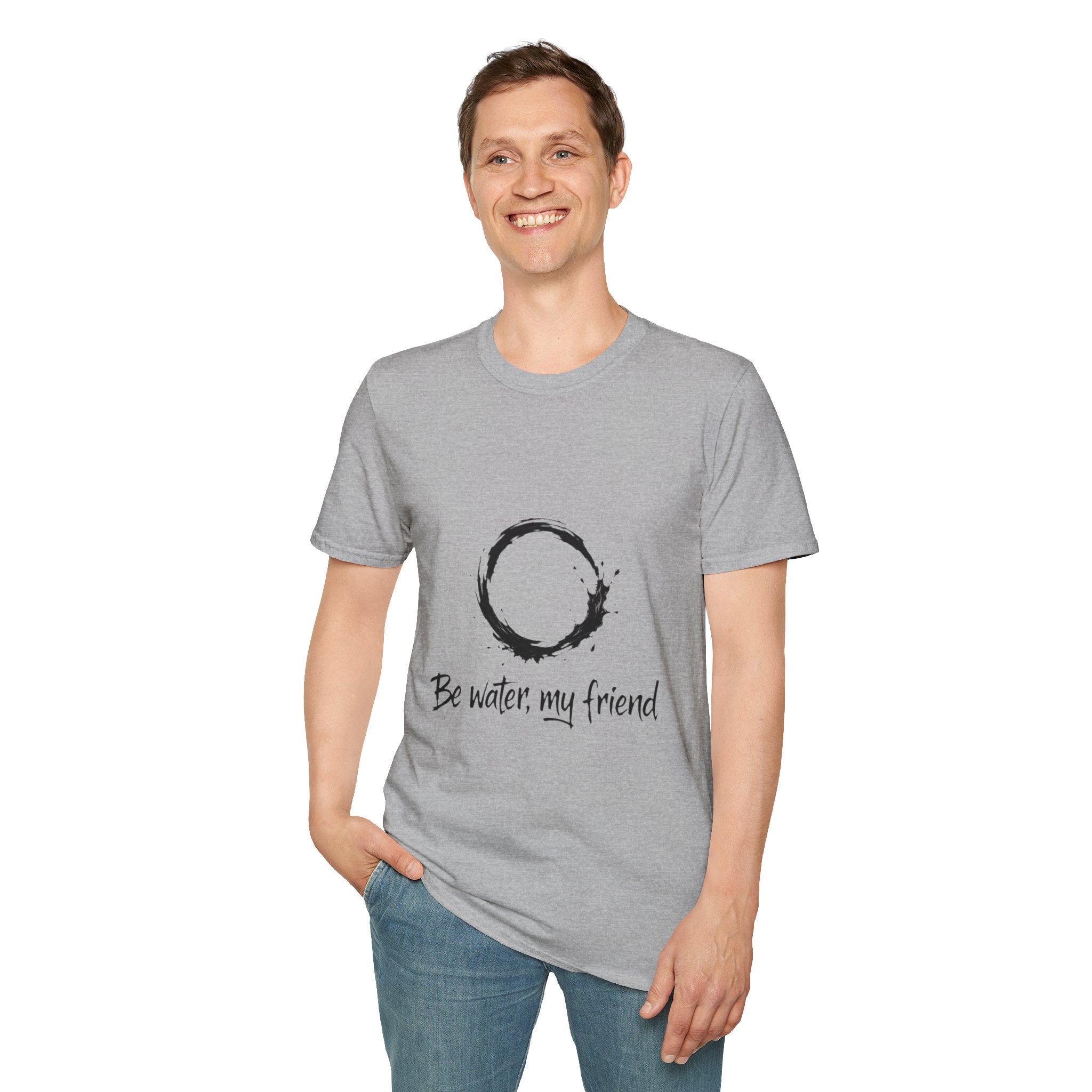 New Design Philosophy T‑Shirt “Be water, my friend” – Unisex Soft Cotton