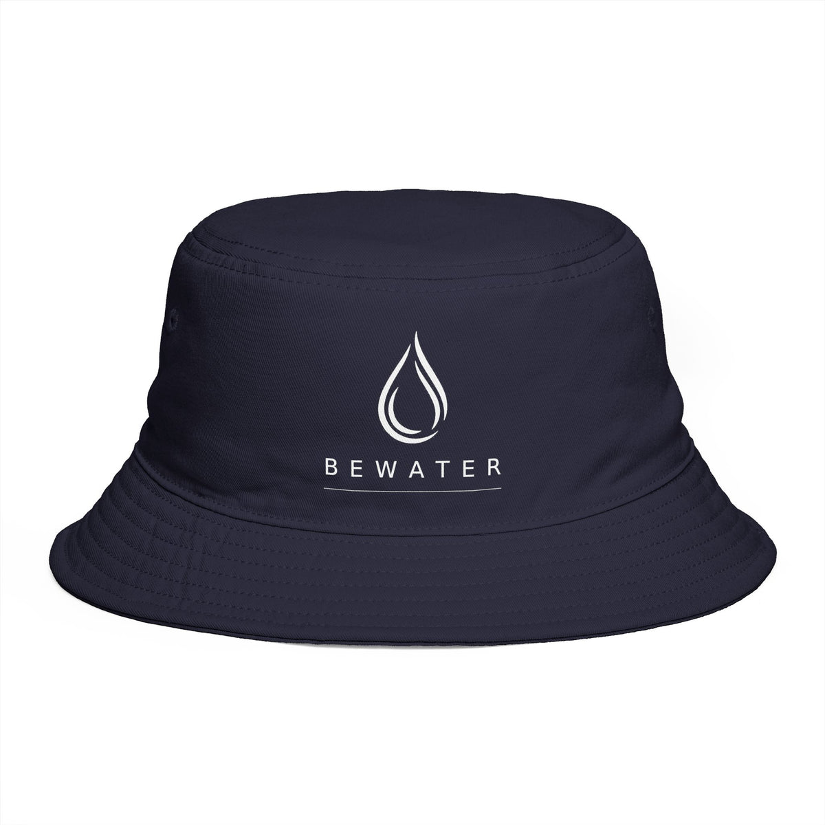 Be Water Embroidered Bucket Hat — Minimalist Outdoor Surf & Streetwear