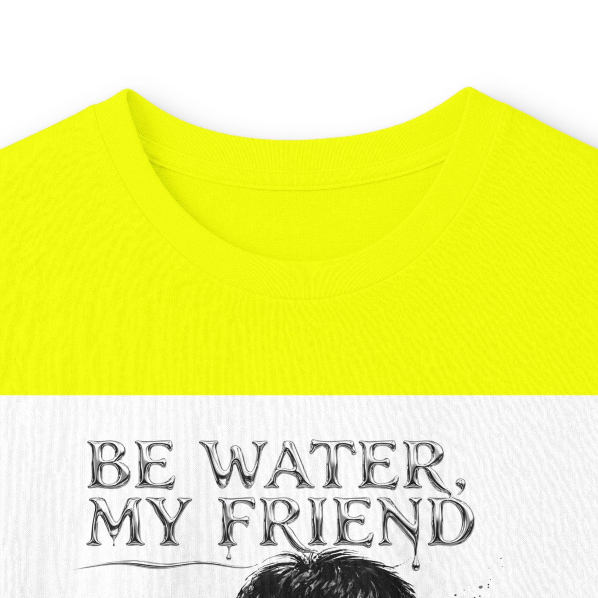 "Be Water" Long Sleeve T-Shirt – Bruce Lee Iconic Quote, Lightweight & Comfortable for Everyday Wear