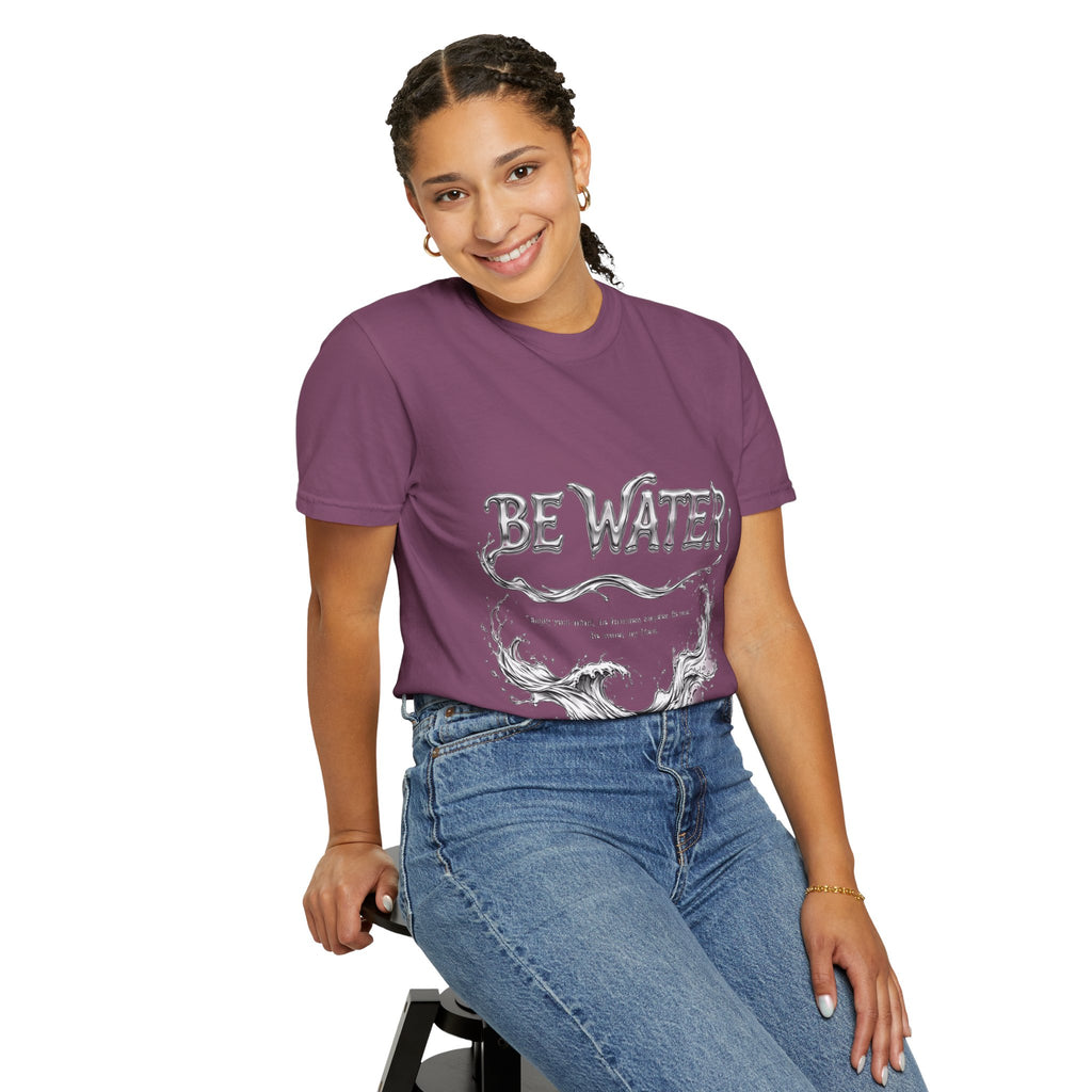 Bruce Lee "Be Water" Philosophy T-Shirt | Garment-Dyed Relaxed Fit, Unisex Style
