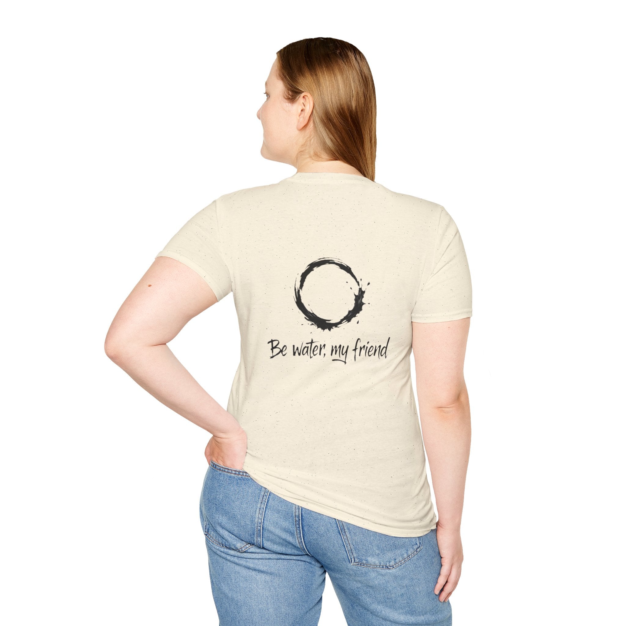 New Design Philosophy T‑Shirt “Be water, my friend” – Unisex Soft Cotton