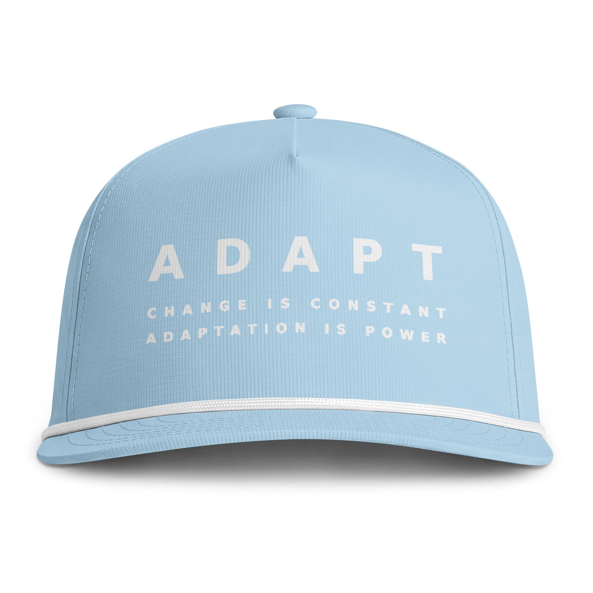 BeWater ADAPT Sunwashed Rope Cap - Retro Water Drop Logo Rope-Trim Baseball Hat
