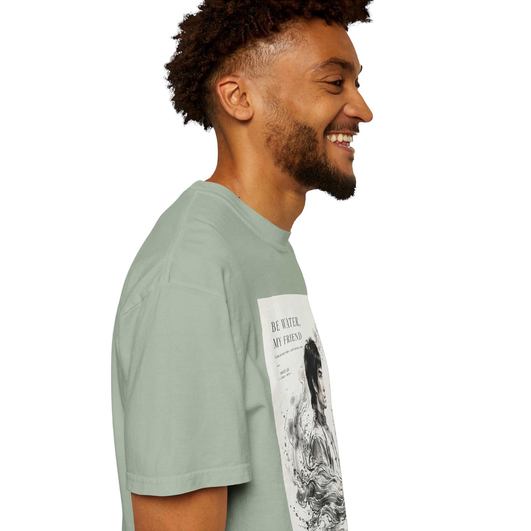 Unisex Garment-Dyed Multiple Colors T-shirt | Bruce Lee's Be Water My Friend