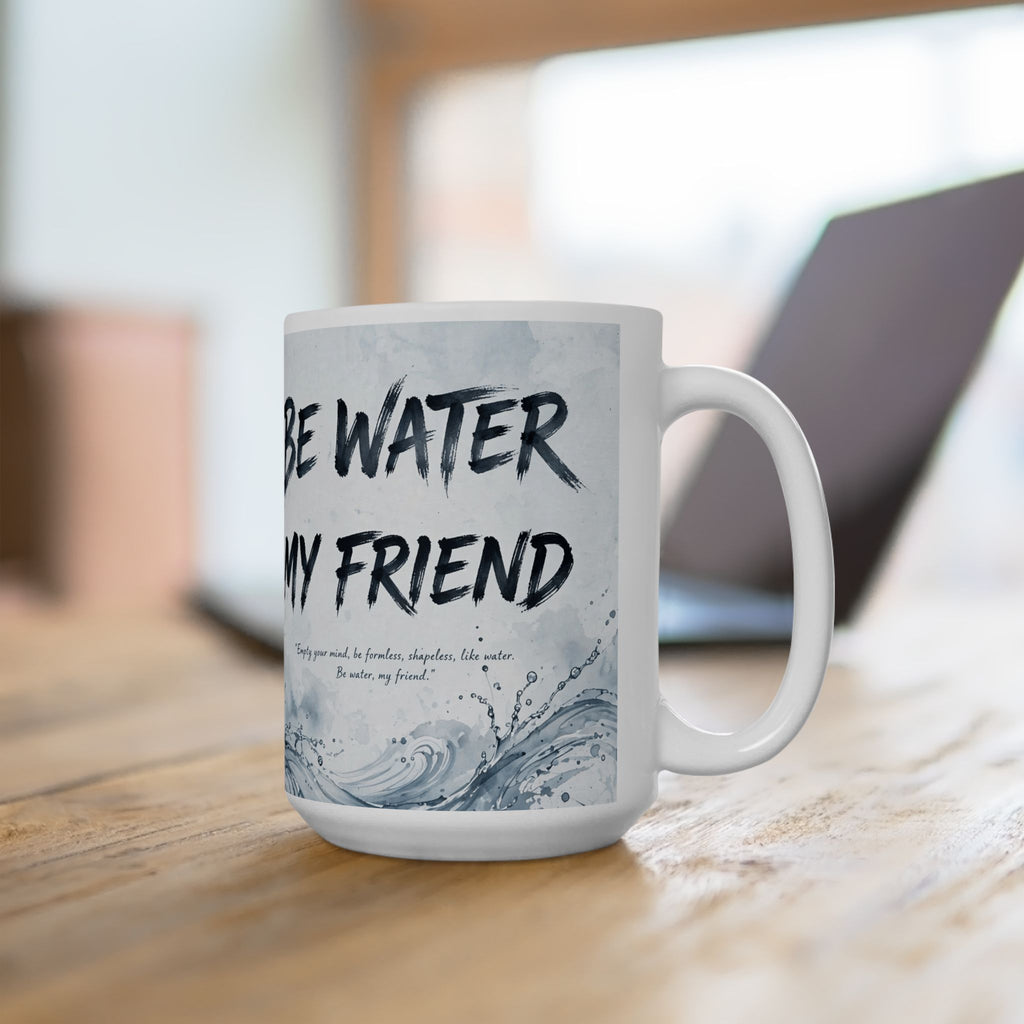 The Water Way Mug – Bruce Lee's Timeless Wisdom, Now in Ceramic (11oz & 15oz)