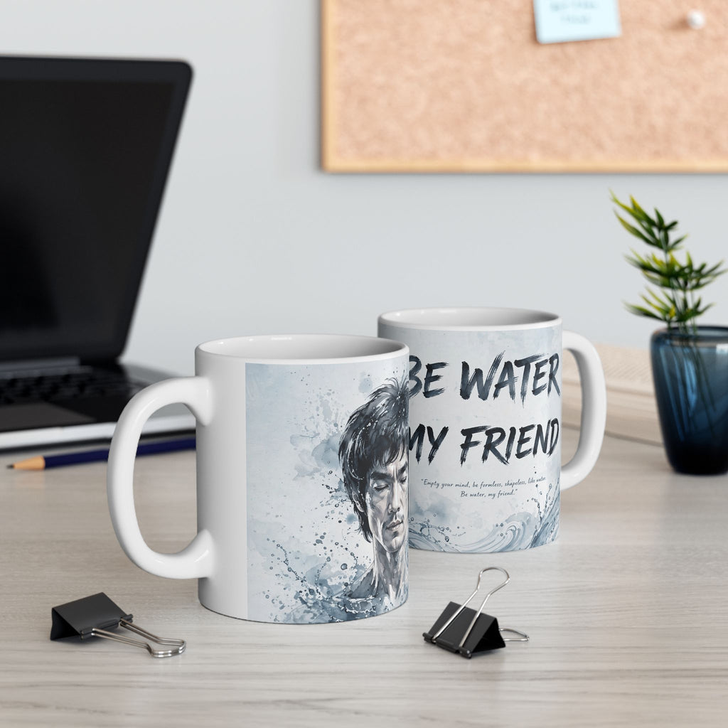 The Water Way Mug – Bruce Lee's Timeless Wisdom, Now in Ceramic (11oz & 15oz)