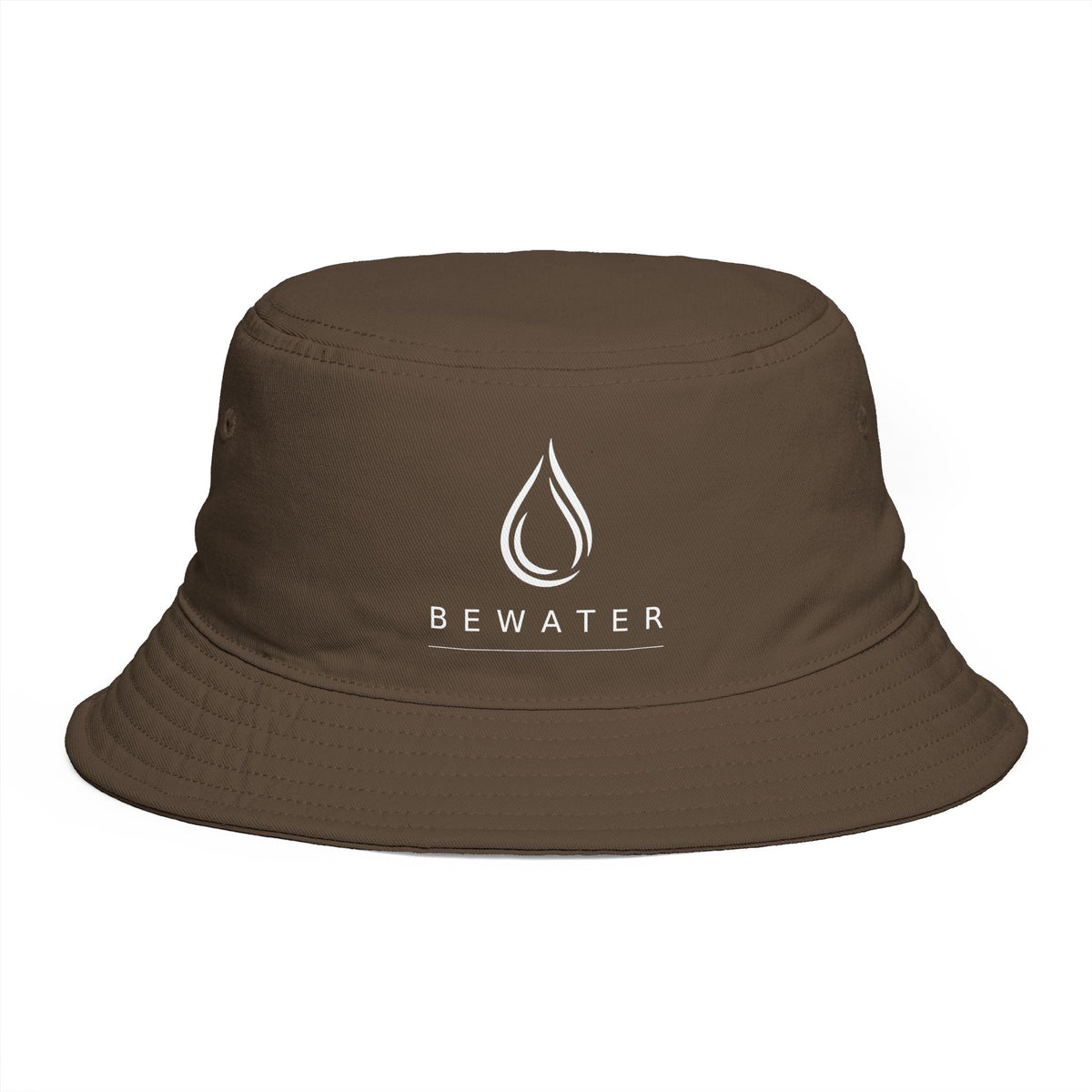 Be Water Embroidered Bucket Hat — Minimalist Outdoor Surf & Streetwear