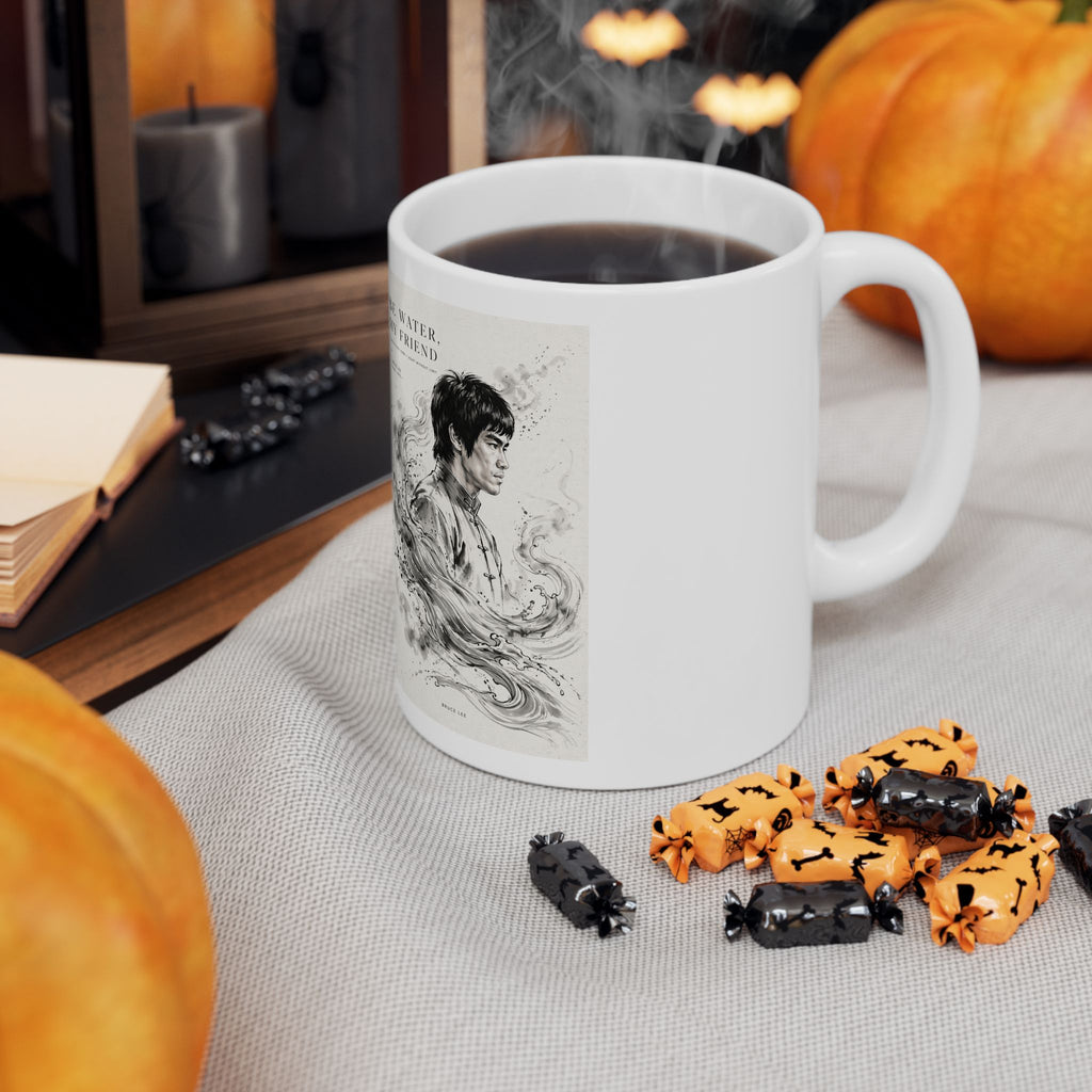 "Be Water" Bruce Lee Ceramic Mug – 11oz / 15oz – Daily Dose of Wisdom