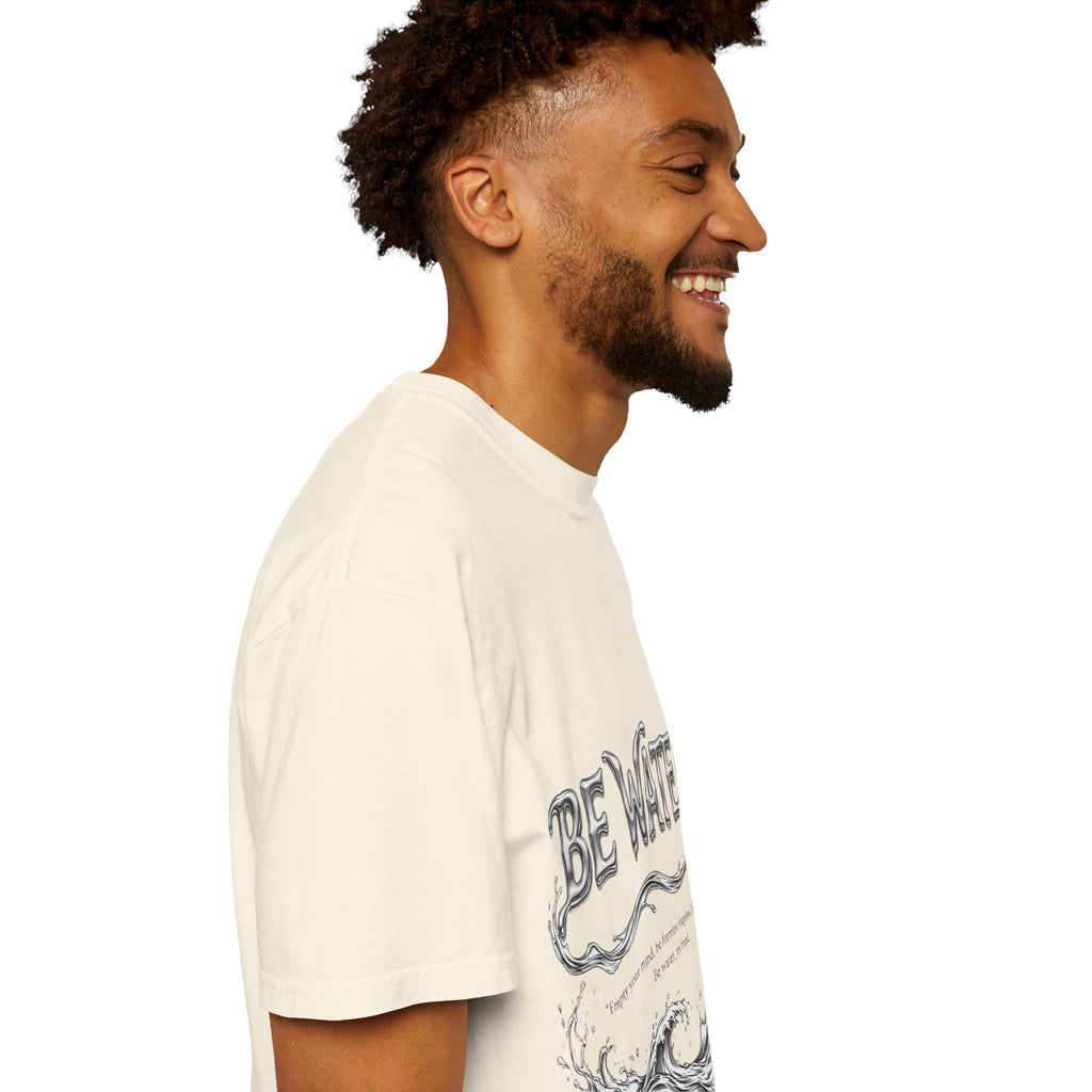 Bruce Lee "Be Water" Philosophy T-Shirt | Garment-Dyed Relaxed Fit, Unisex Style