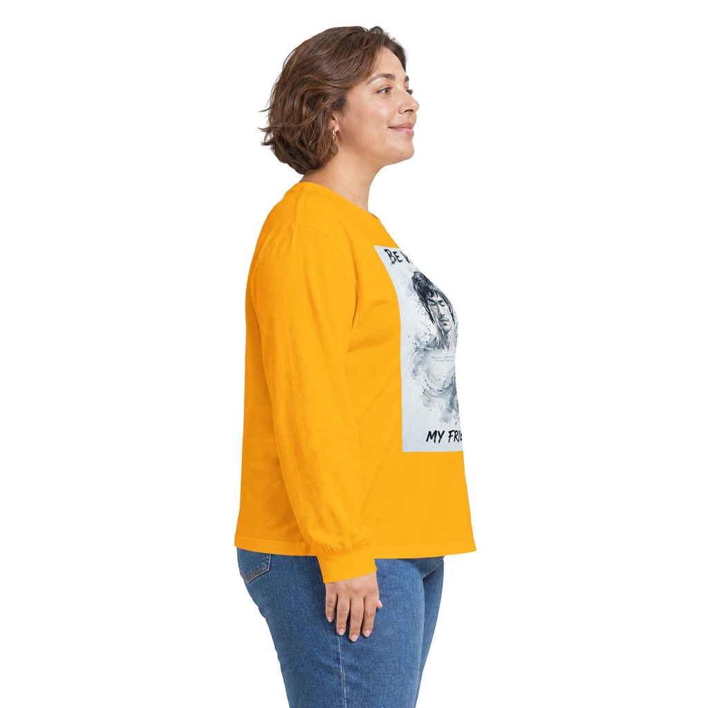 The Water Way Long Sleeve Tee – Bruce Lee's Classic Portrait, Relaxed Cut, Built to Age Gracefully