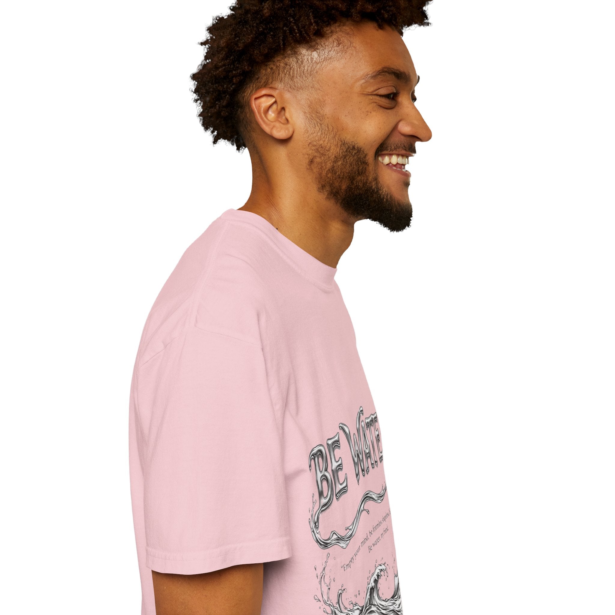 Bruce Lee "Be Water" Philosophy T-Shirt | Garment-Dyed Relaxed Fit, Unisex Style
